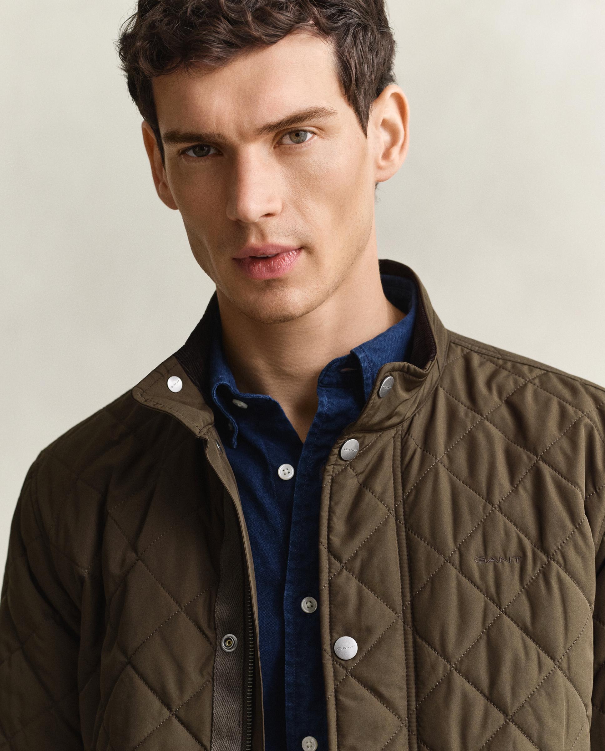 Plumífero de hombre acolchado con botones - Gant - Marrón Marrón-3