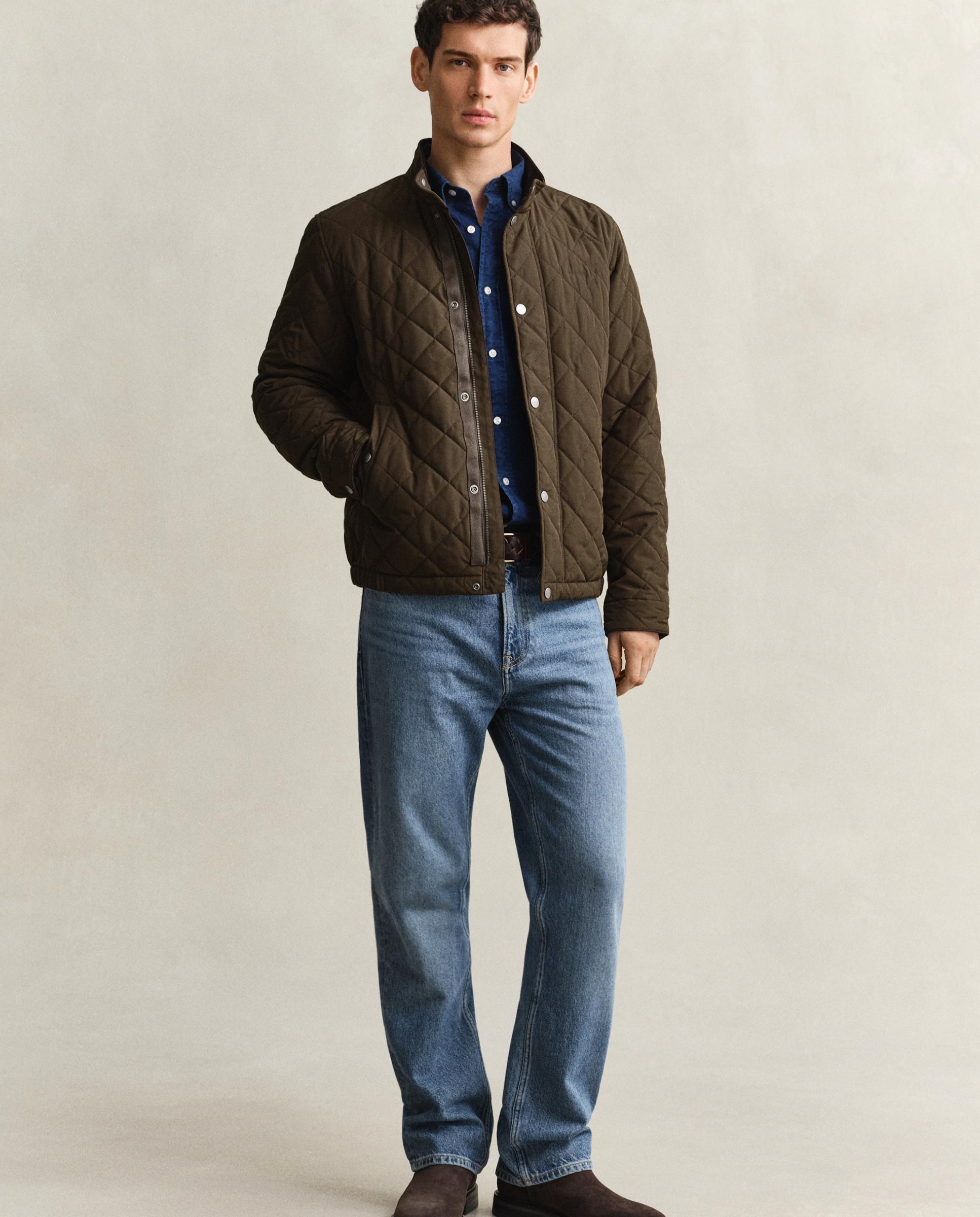 Plumífero de hombre acolchado con botones - Gant - Marrón Marrón-4