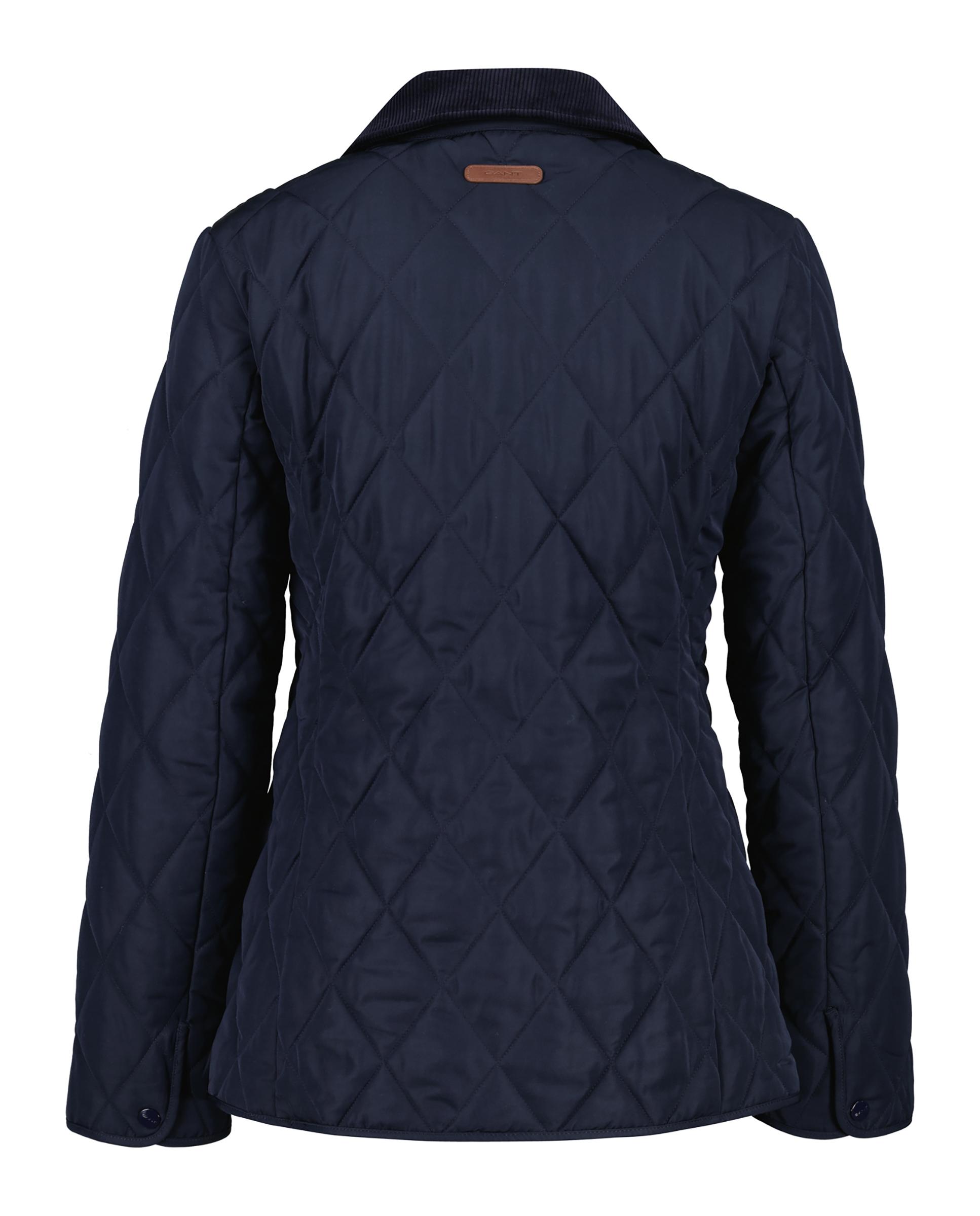 Abrigo acolchado de mujer corto con botones - Gant - Azul Azul-2