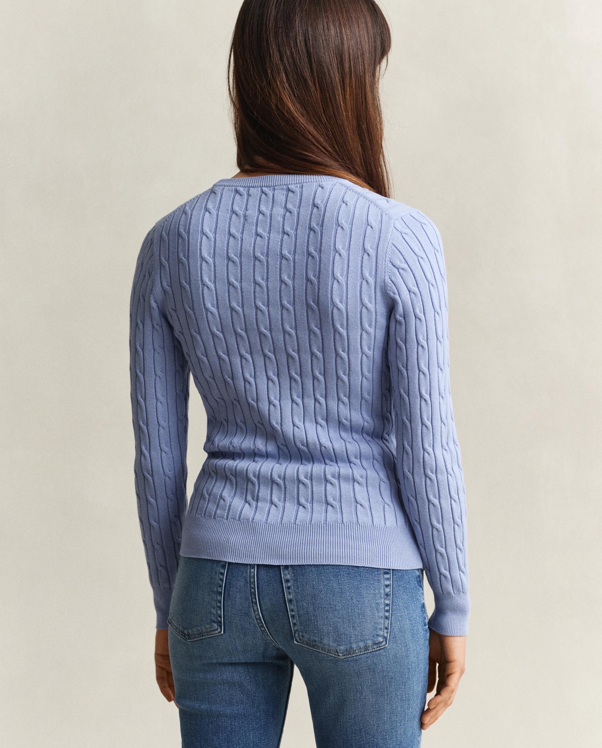 Jersey de mujer de manga larga con logo - Gant - Azul Azul-2