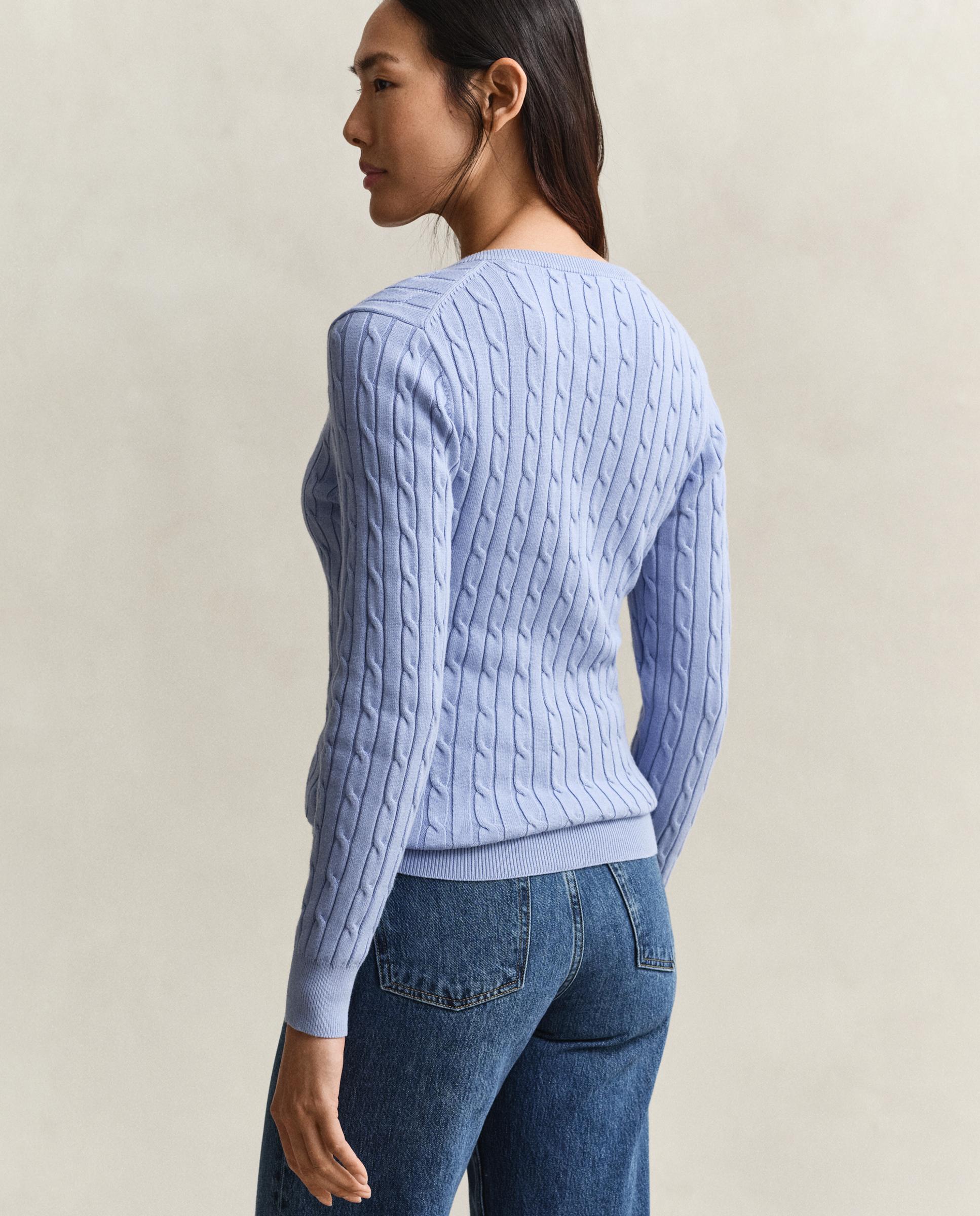 Jersey de mujer de manga larga con logo - Gant - Azul Azul-2