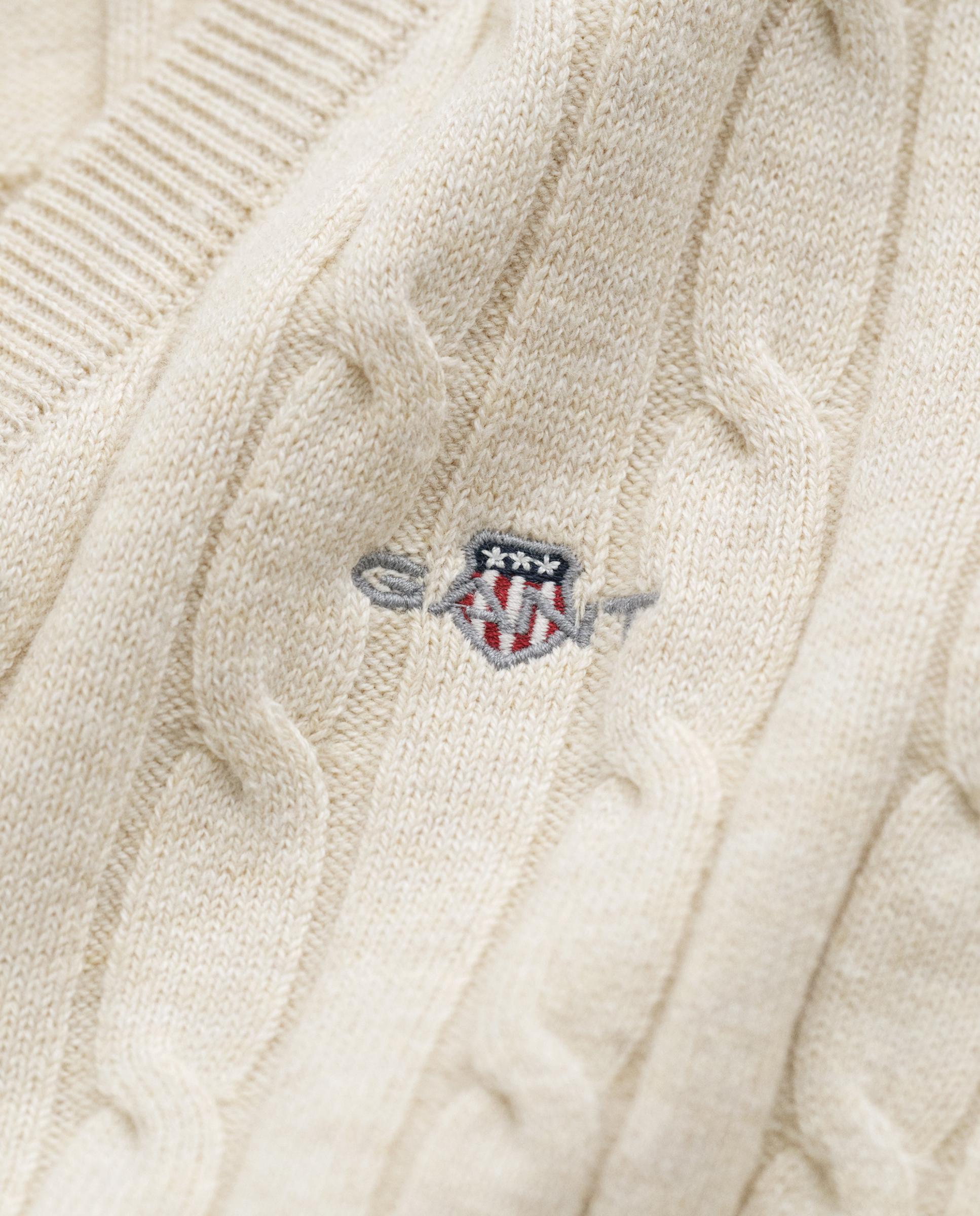 Jersey de mujer de manga larga con logo - Gant - Beige Beige-2