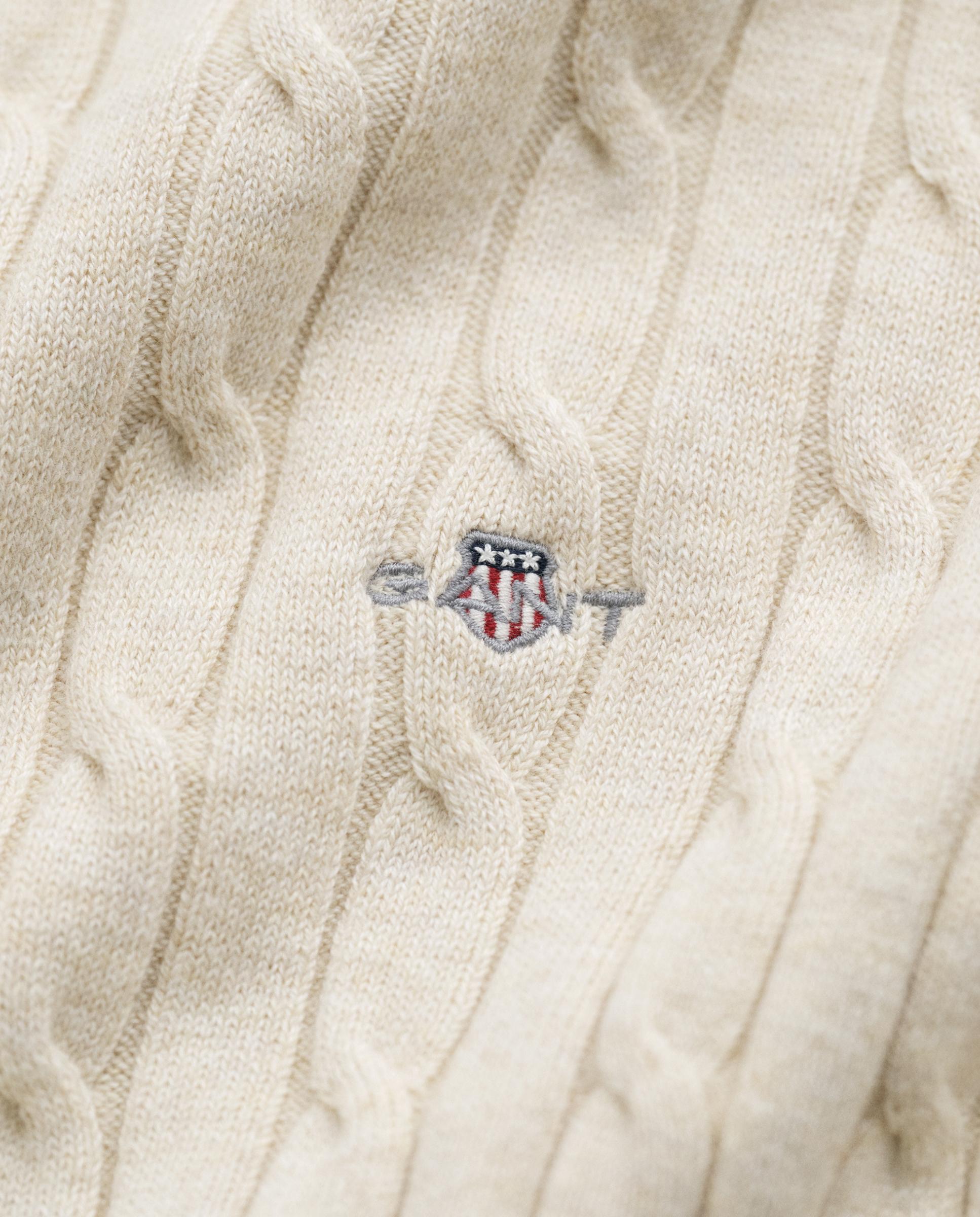 Cárdigan de mujer de punto con botones - Gant - Beige Beige-3