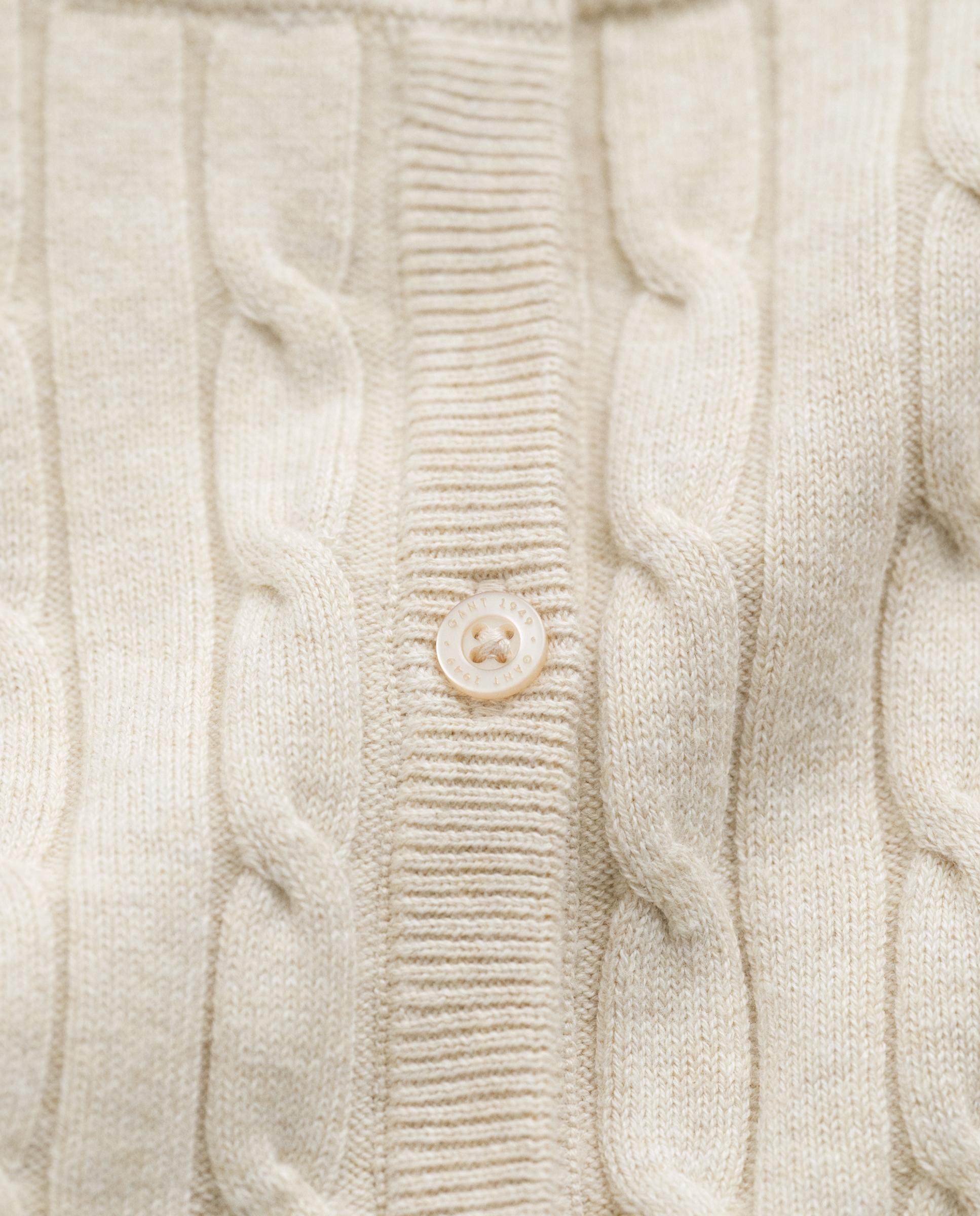Cárdigan de mujer de punto con botones - Gant - Beige Beige-2