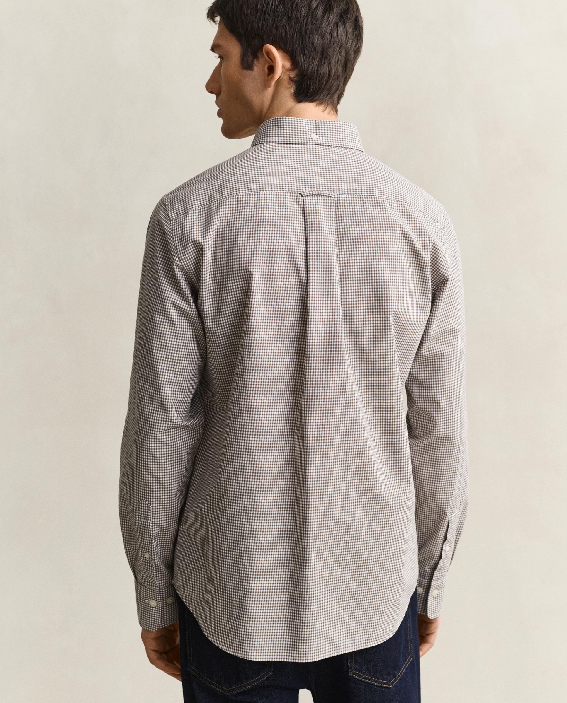 Camisa de hombre de clásica de manga larga - Gant - Gris Gris-2
