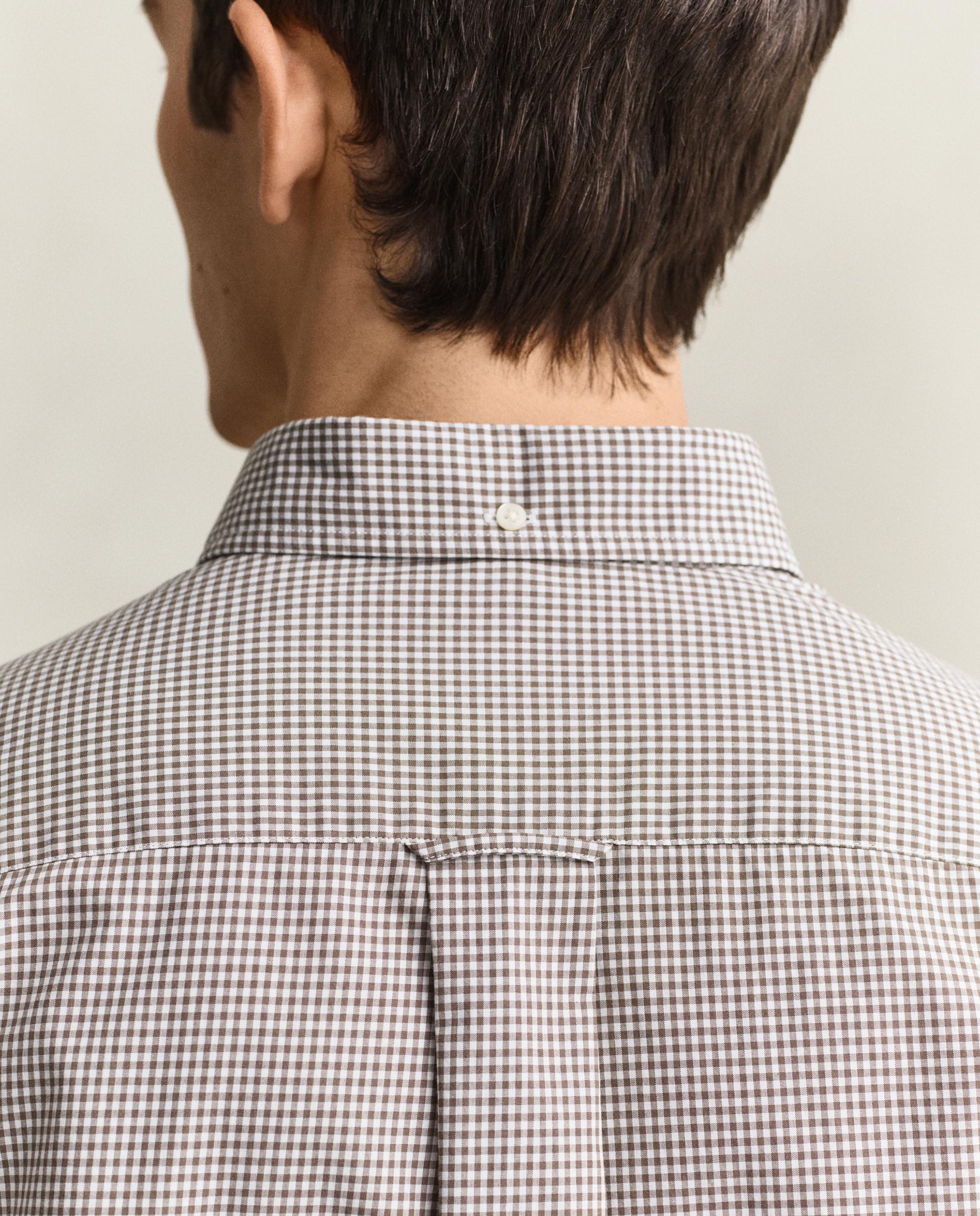 Camisa de hombre de clásica de manga larga - Gant - Gris Gris-4
