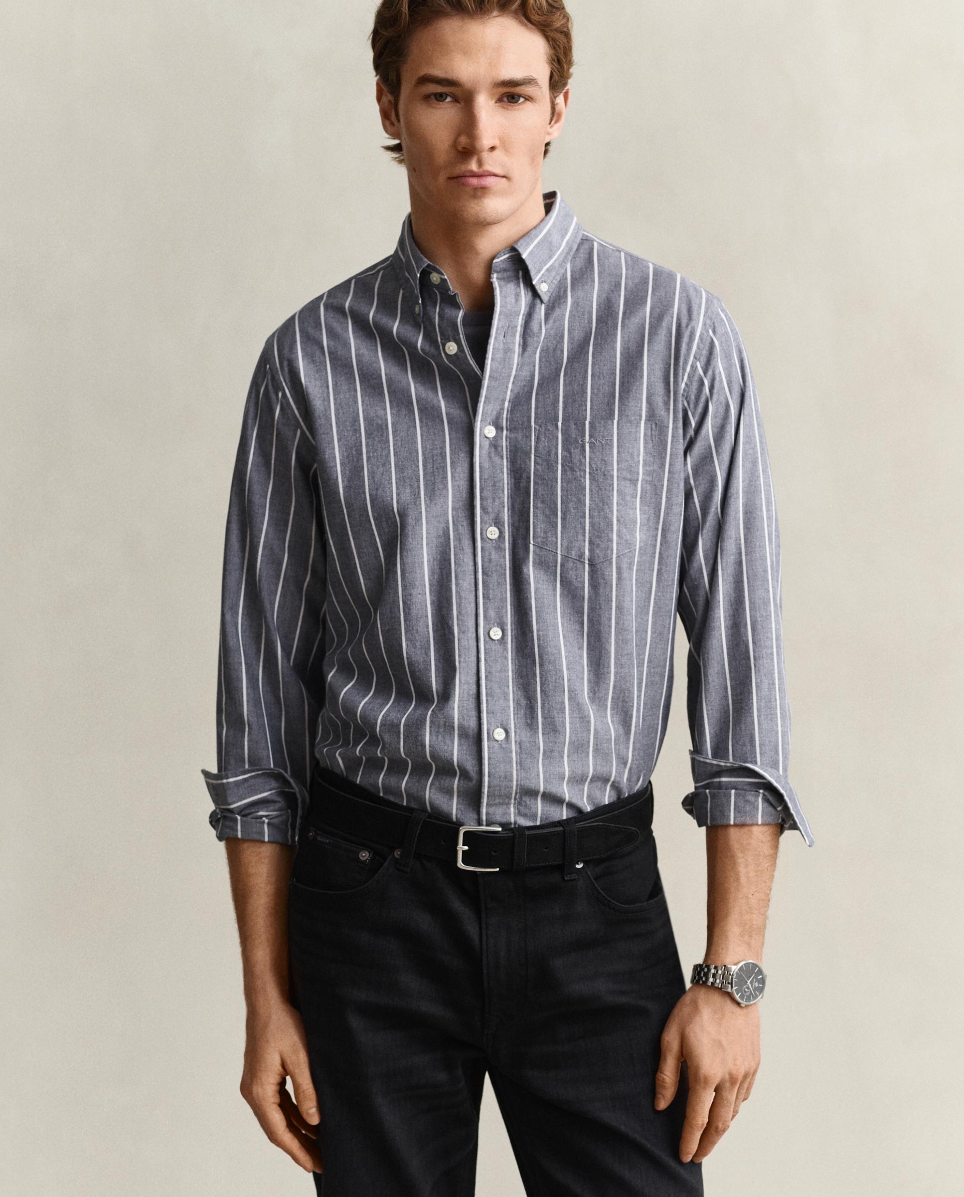 Imagen 1 de Camisa de hombre regular de manga larga - Gant - Índigo Índigo