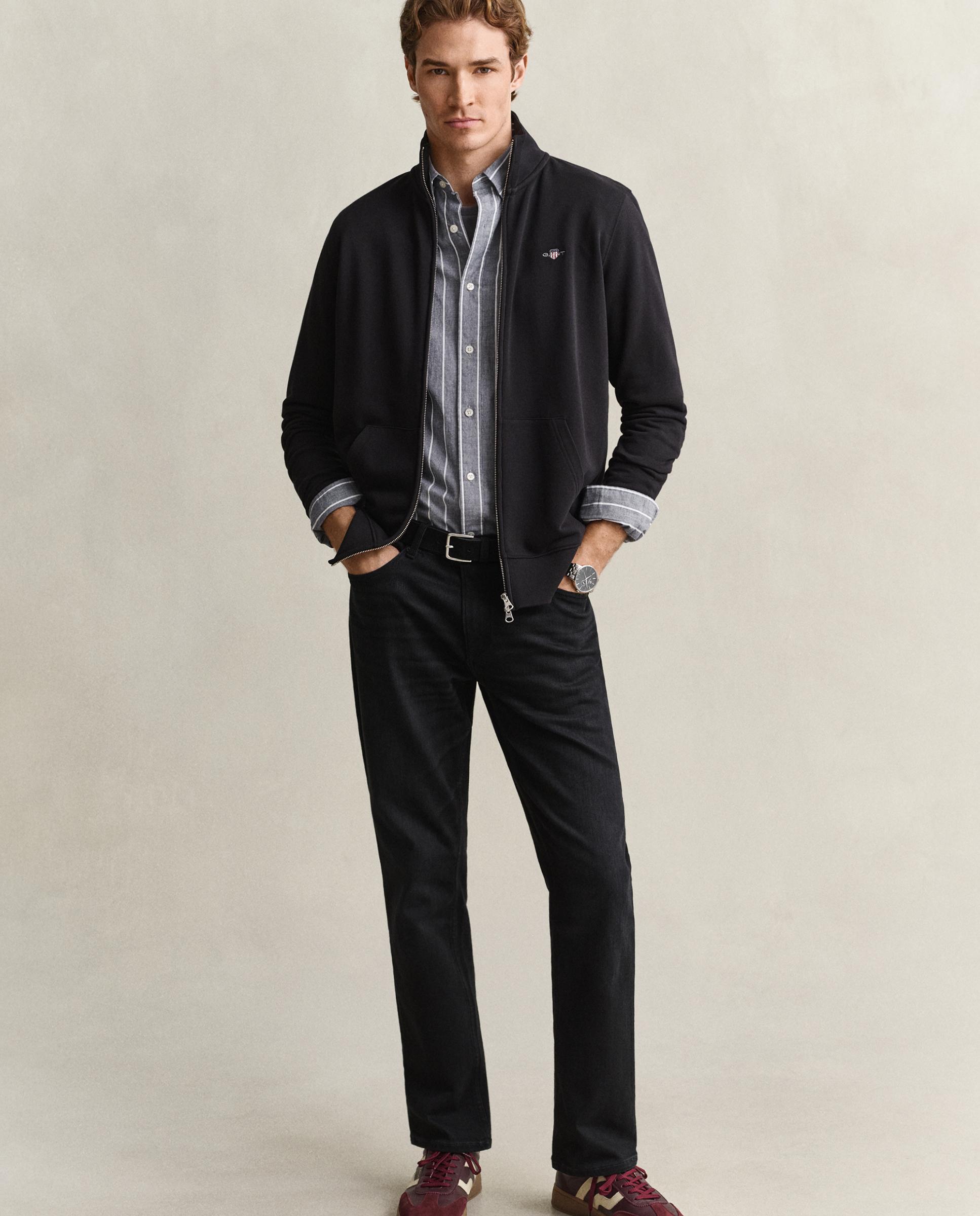 Imagen 4 de Camisa de hombre regular de manga larga - Gant - Índigo Índigo