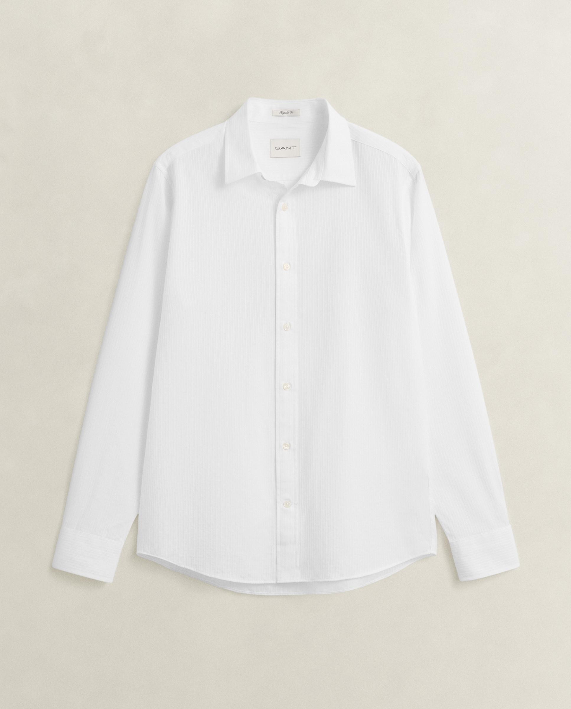 Camisa de hombre regular de manga larga - Gant - Blanco Blanco-5
