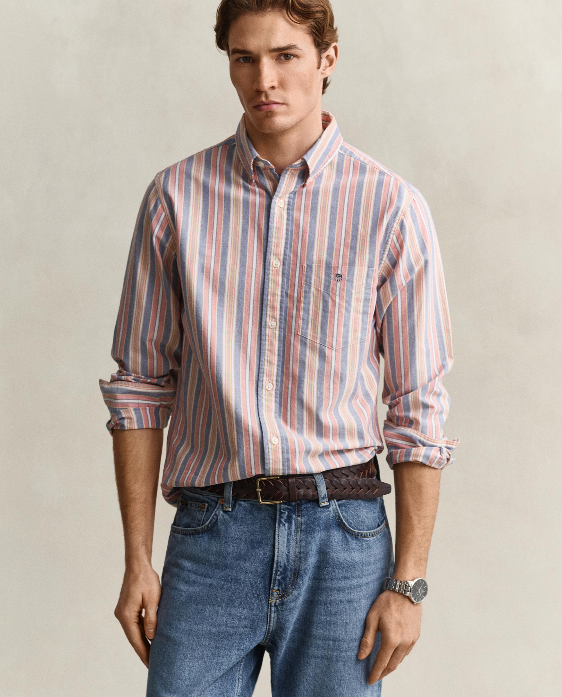 Camisa de hombre oxford de manga larga - Gant - Multicolor Multicolor-1