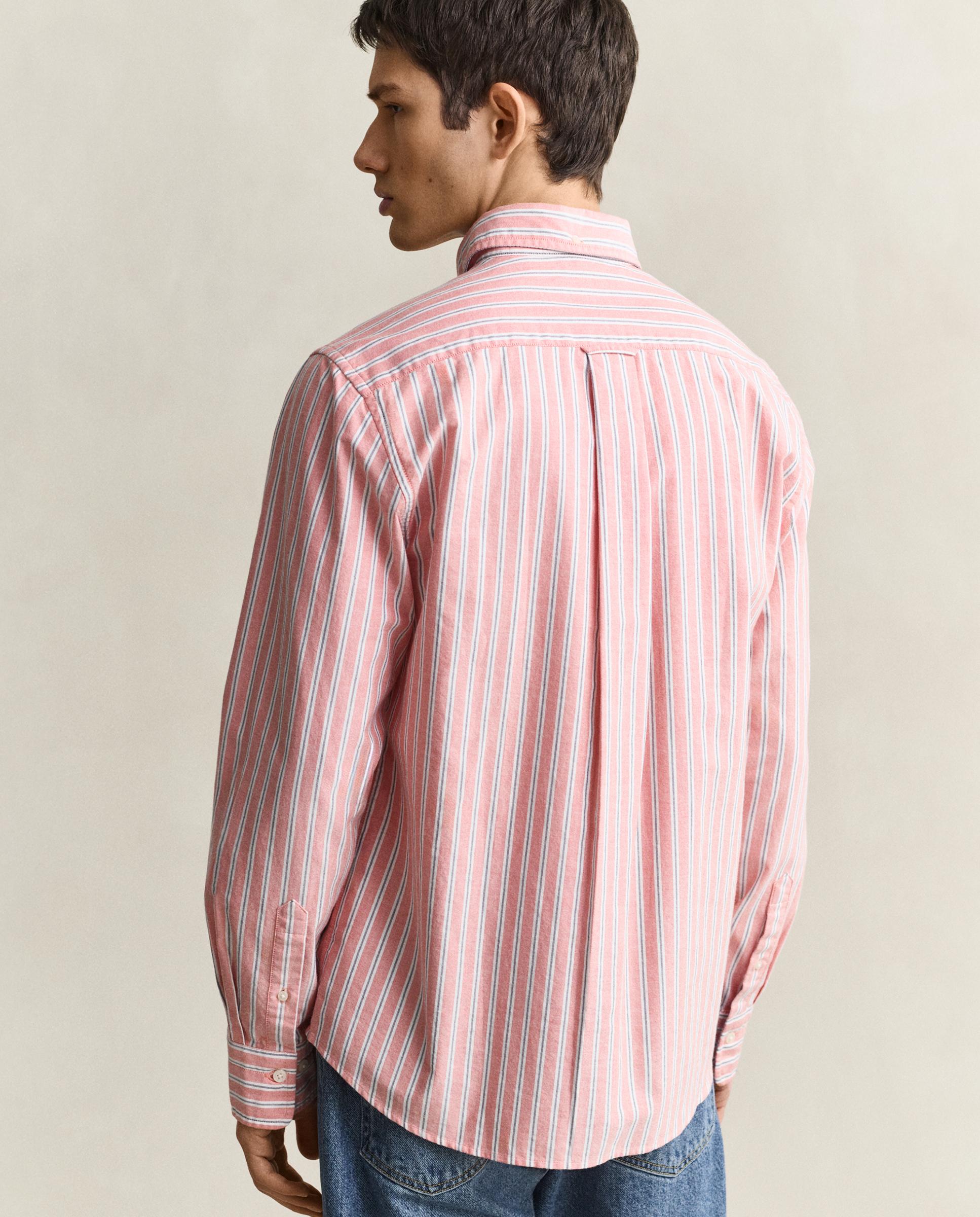 Camisa de hombre oxford de manga larga - Gant - Rojo Rojo-2
