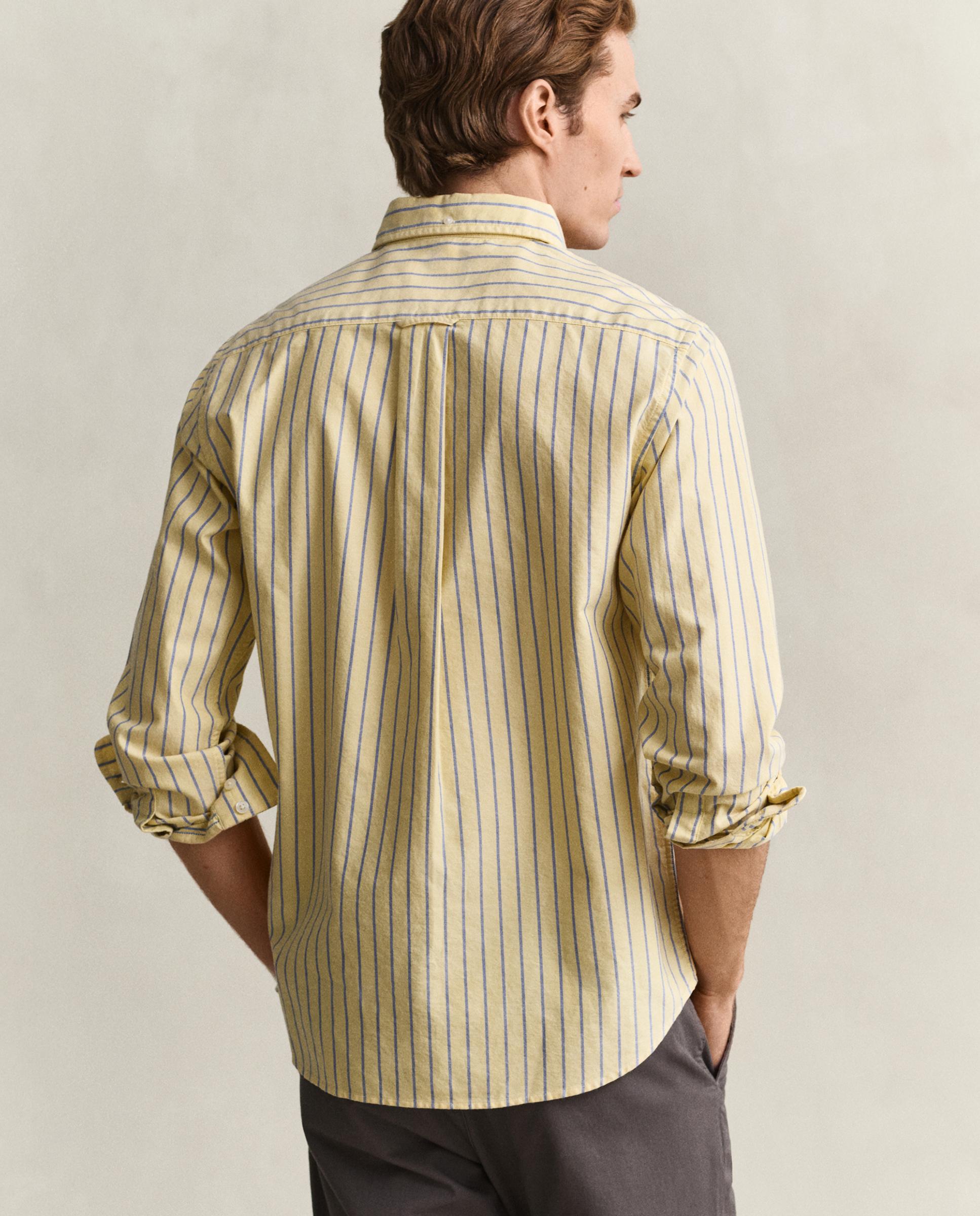 Camisa de hombre oxford de manga larga - Gant - Amarillo Amarillo-2