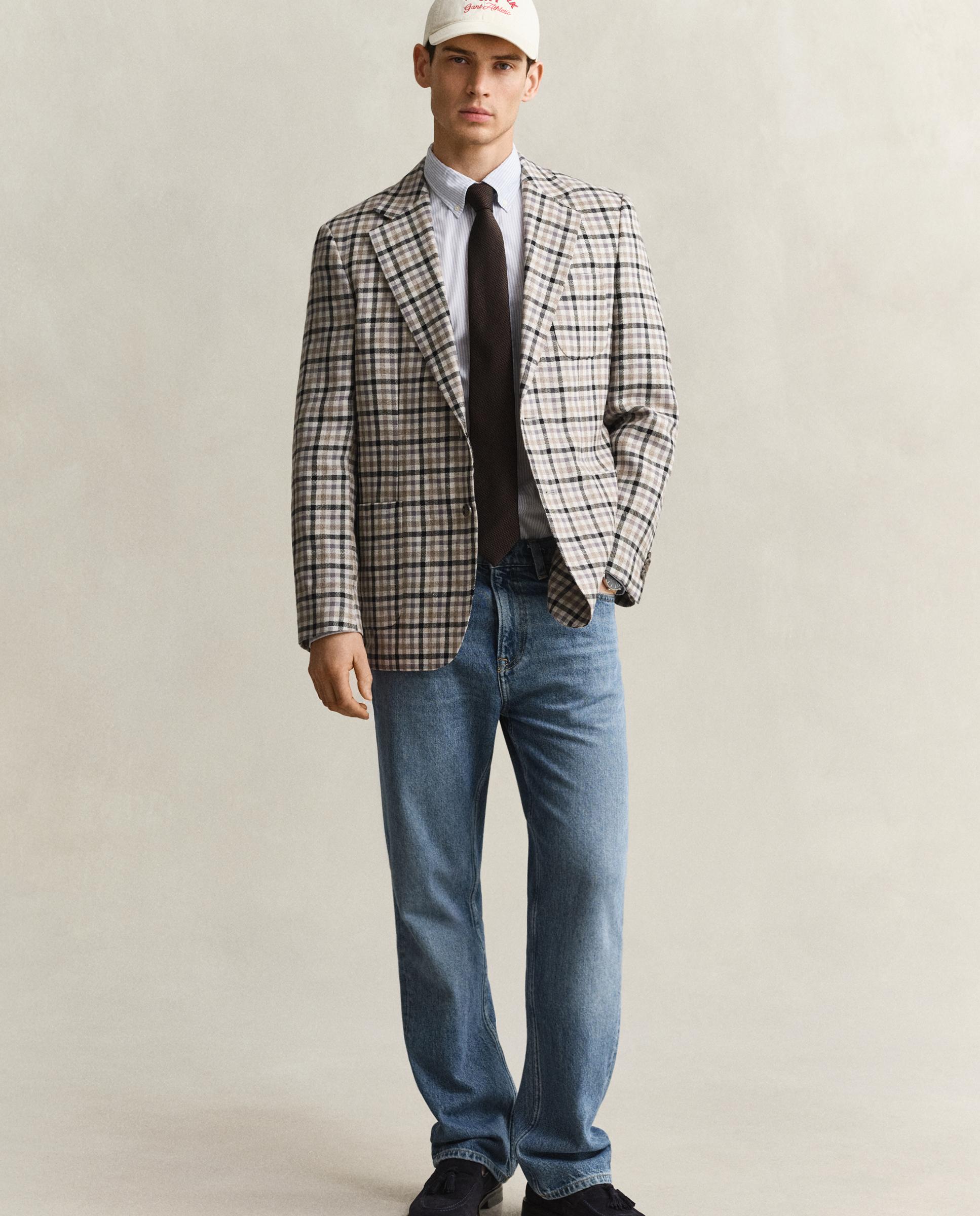 Camisa de hombre regular de manga larga - Gant - Azul claro Azul claro-4
