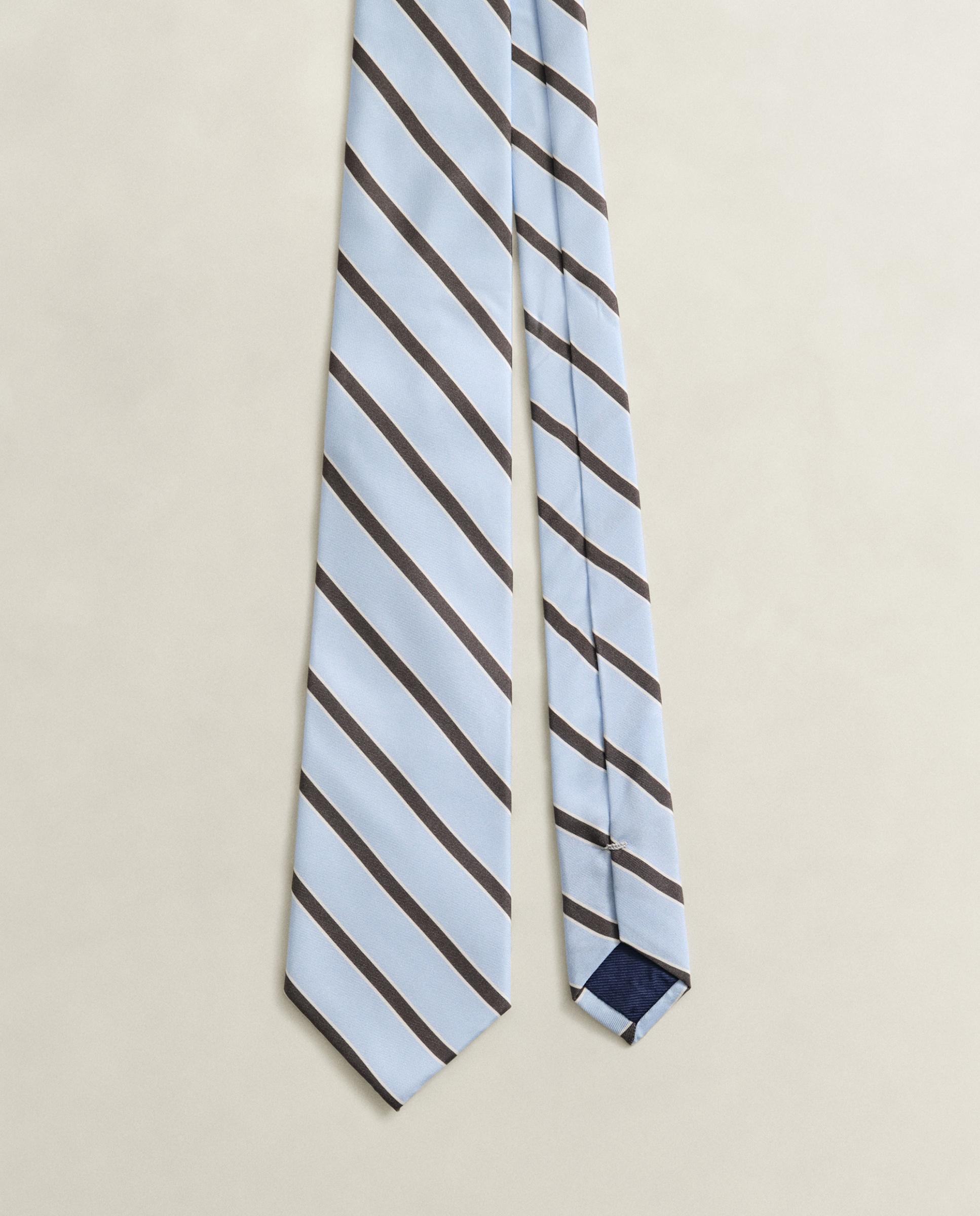 Corbata de hombre de seda a rayas - Gant - Azul claro Azul claro-1