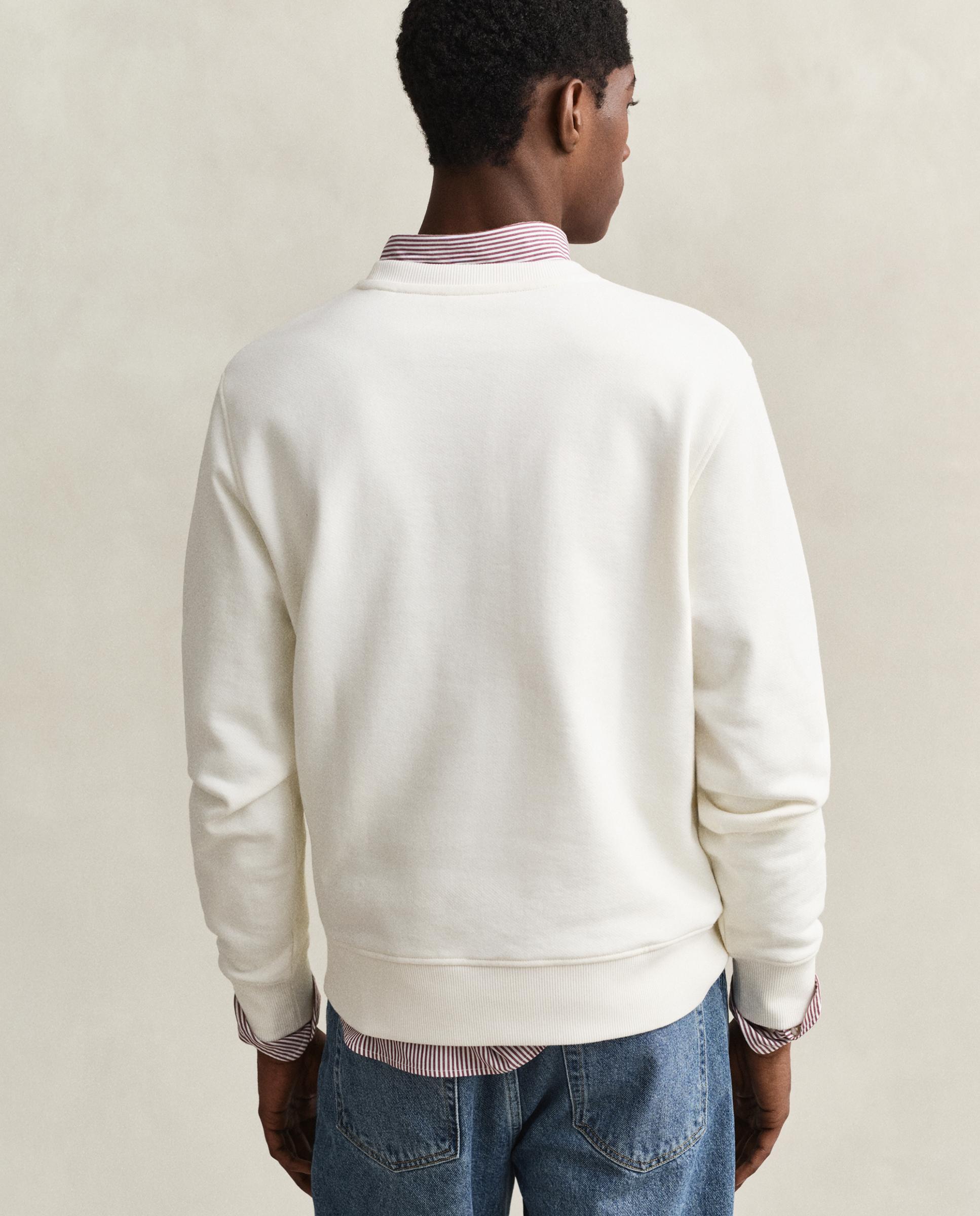 Sudadera de hombre sin capucha con bordado - Gant - Natural Natural-2