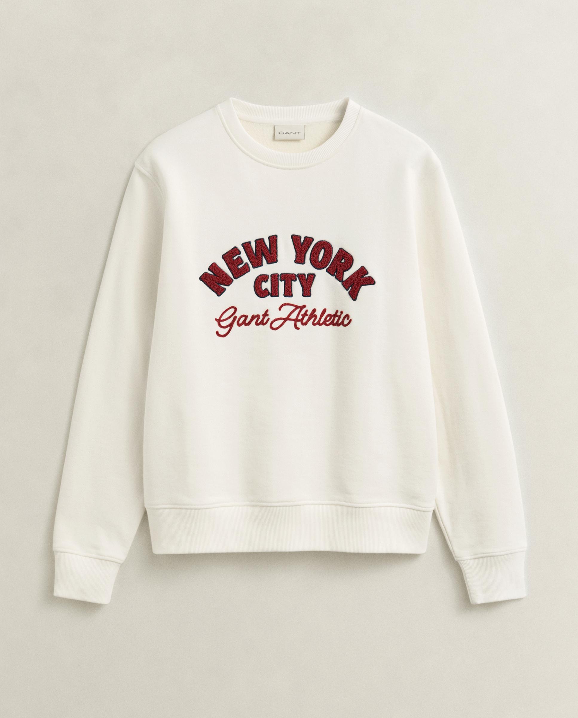 Sudadera de hombre sin capucha con bordado - Gant - Natural Natural-4