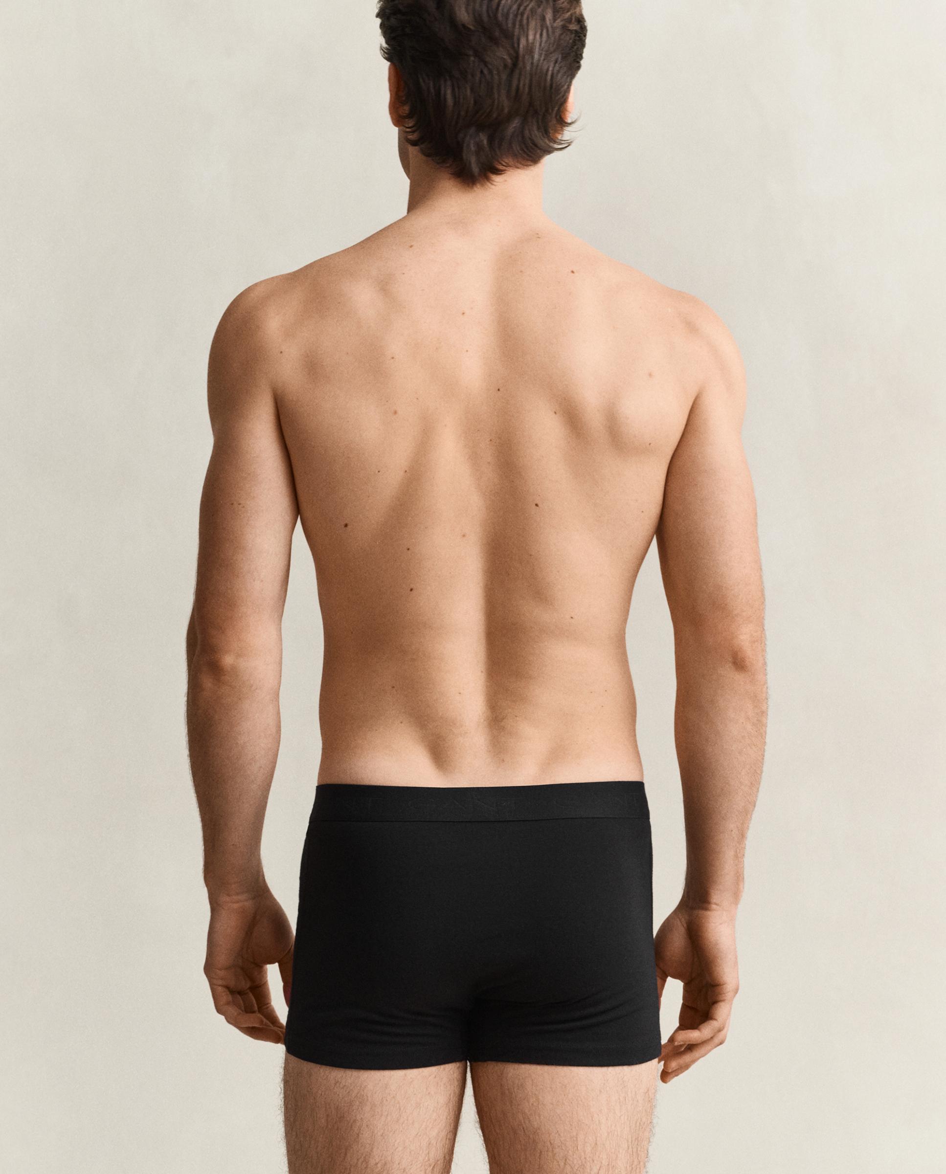 Pack de tres calzoncillos de hombre lisos - Gant - Negro Negro-2