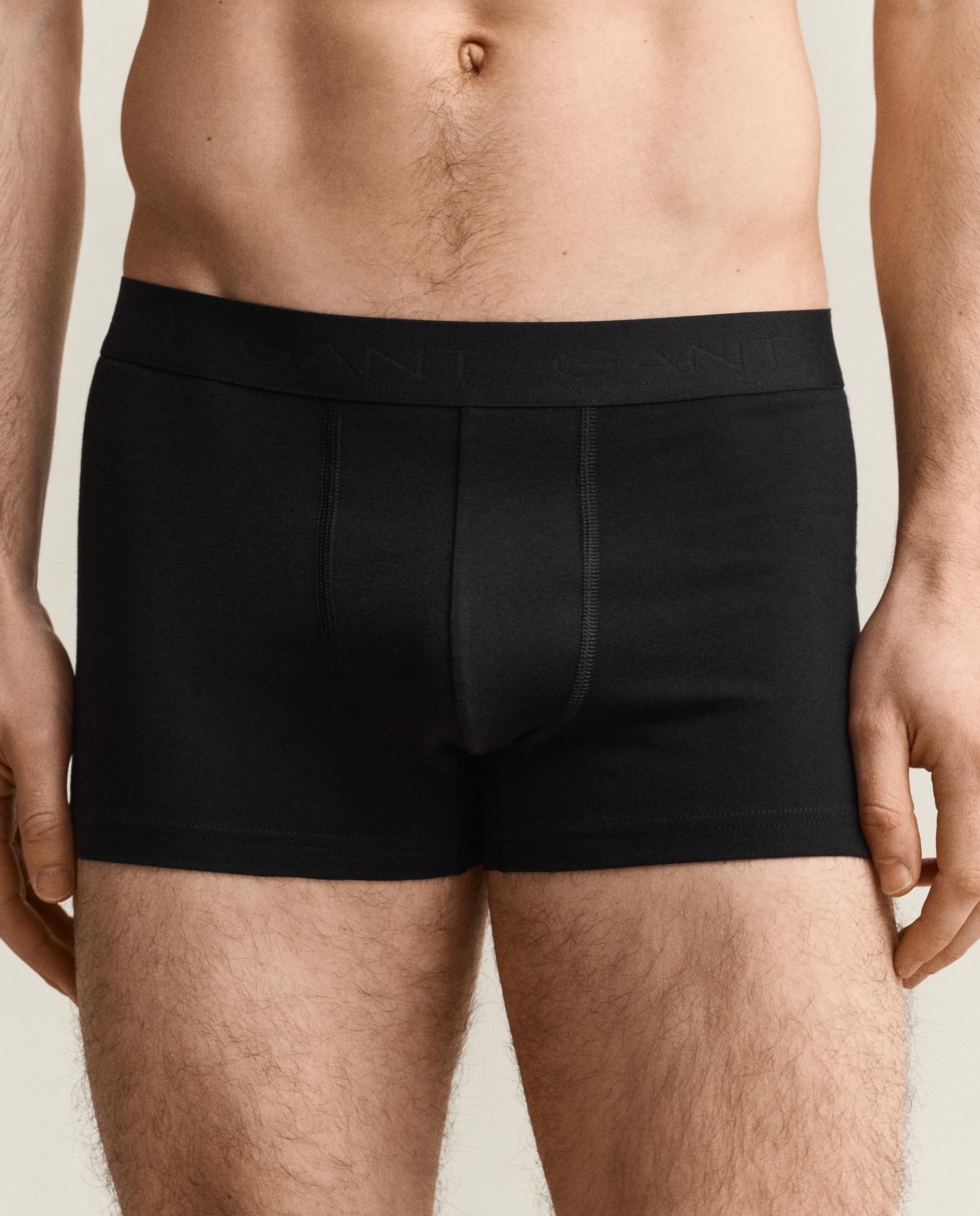 Pack de tres calzoncillos de hombre lisos - Gant - Negro Negro-3
