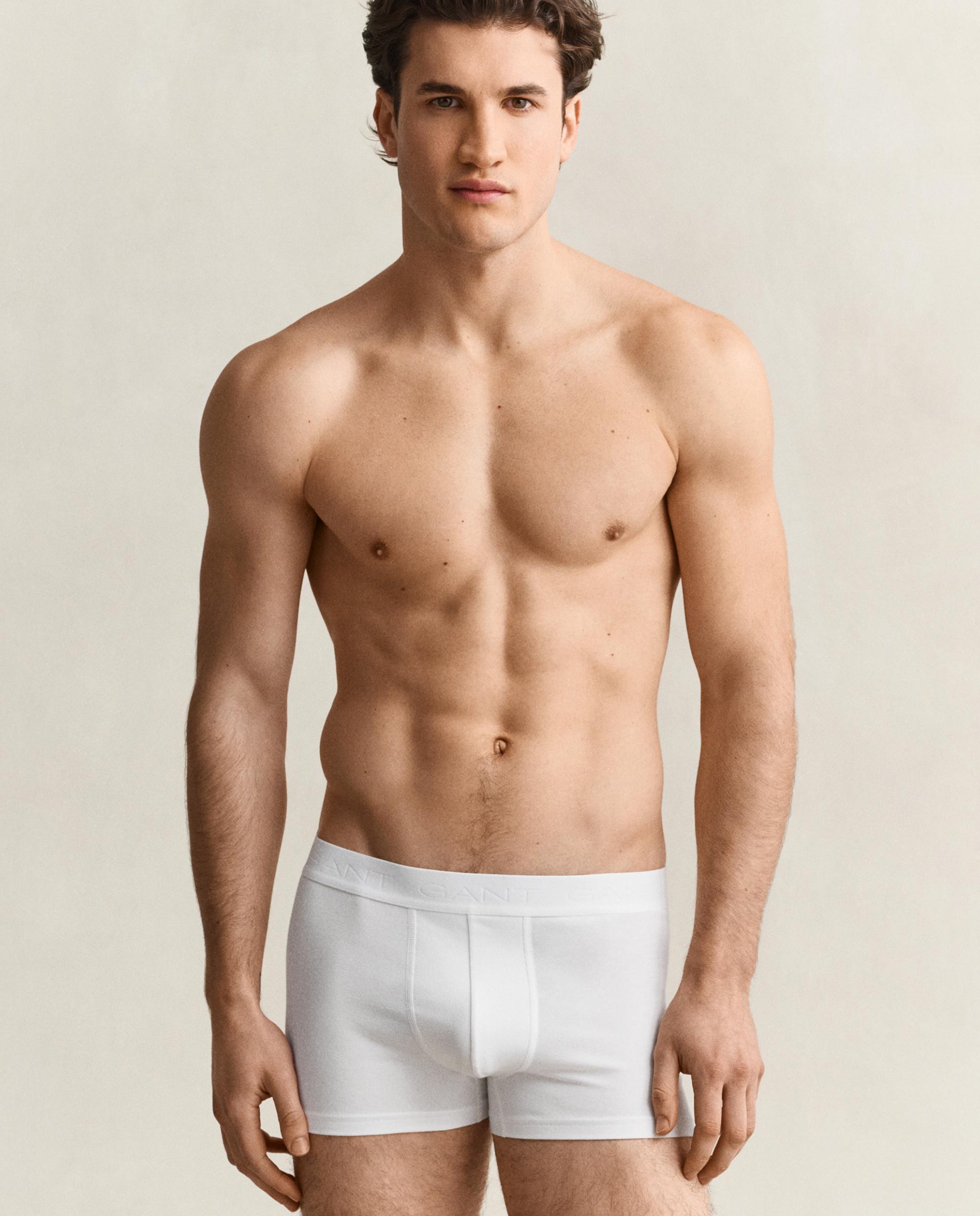 Imagen 0 de Pack de tres calzoncillos de hombre lisos Blanco