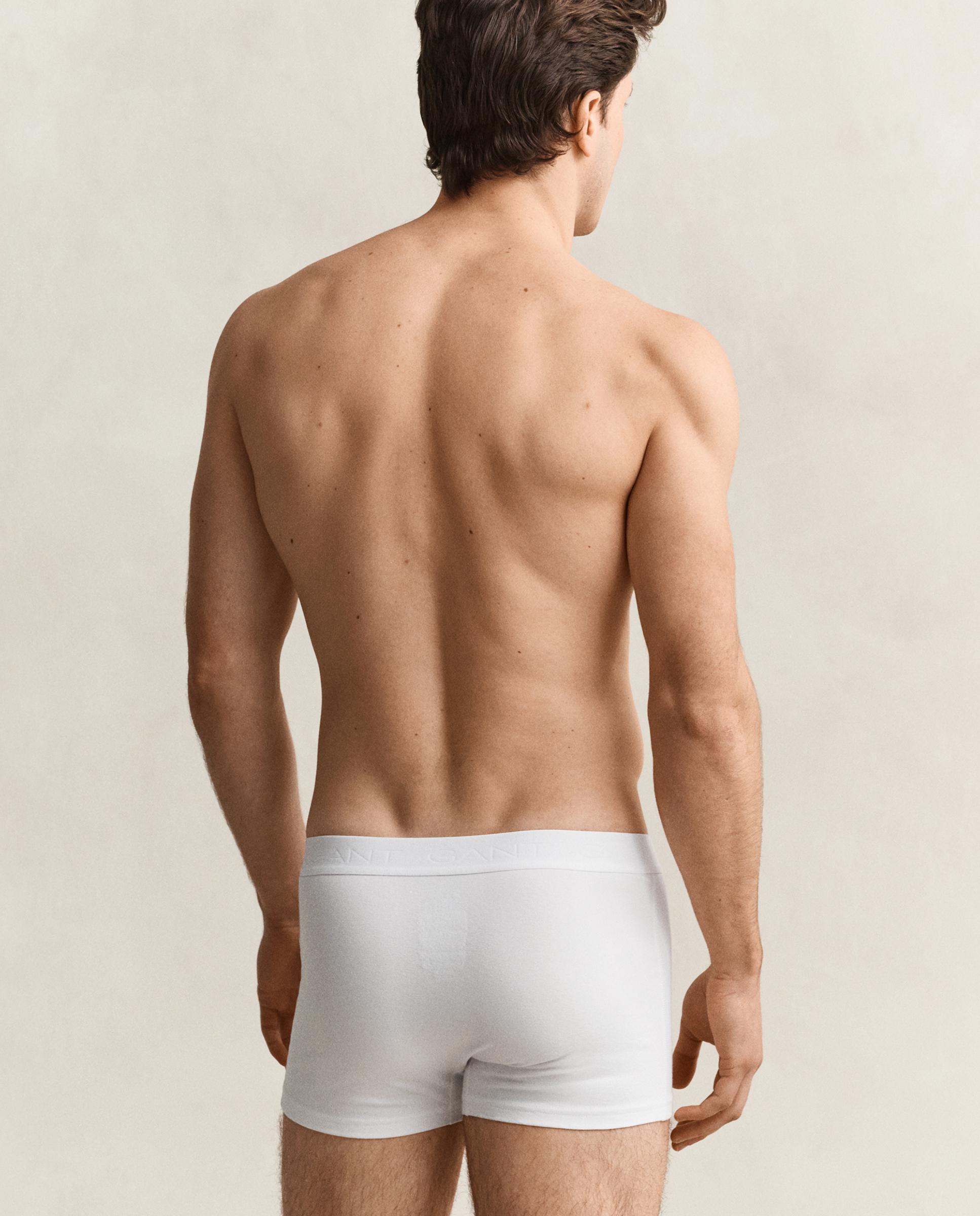 Pack de tres calzoncillos de hombre lisos - Gant - Blanco Blanco-2