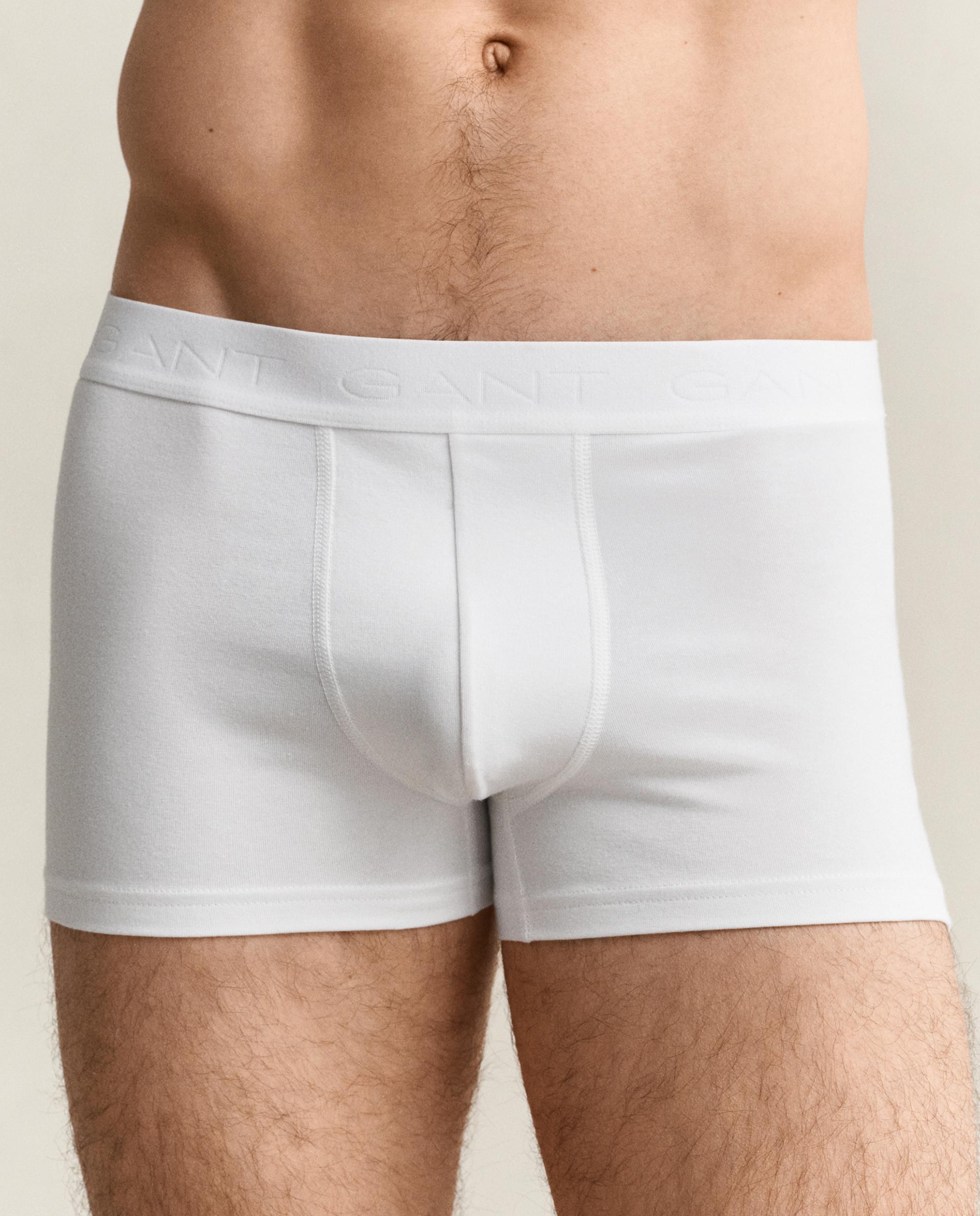 Pack de tres calzoncillos de hombre lisos - Gant - Blanco Blanco-3