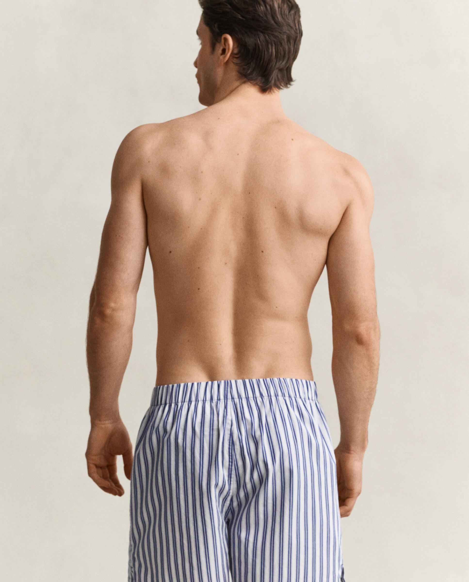 Pack de dos calzoncillos de hombre tipo boxers con estampado - Gant - Azul Azul-2