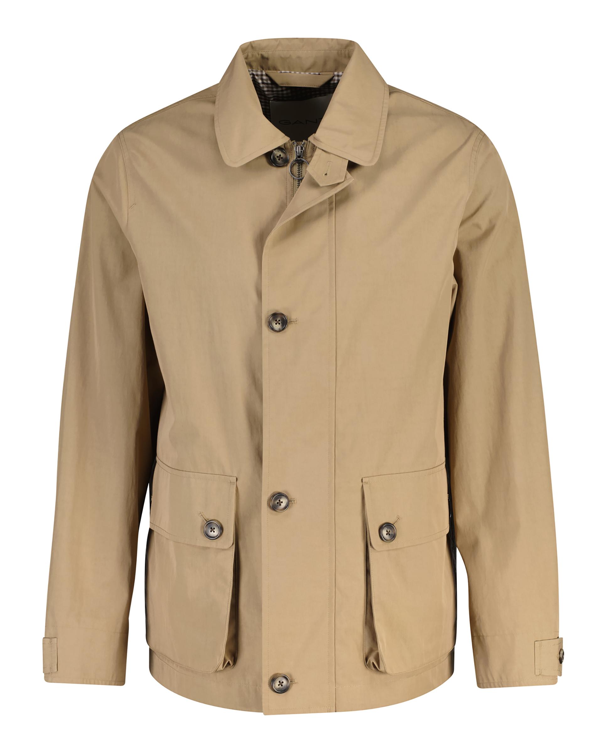 Imagen 0 de Gabardina de hombre corta con bolsillos Beige
