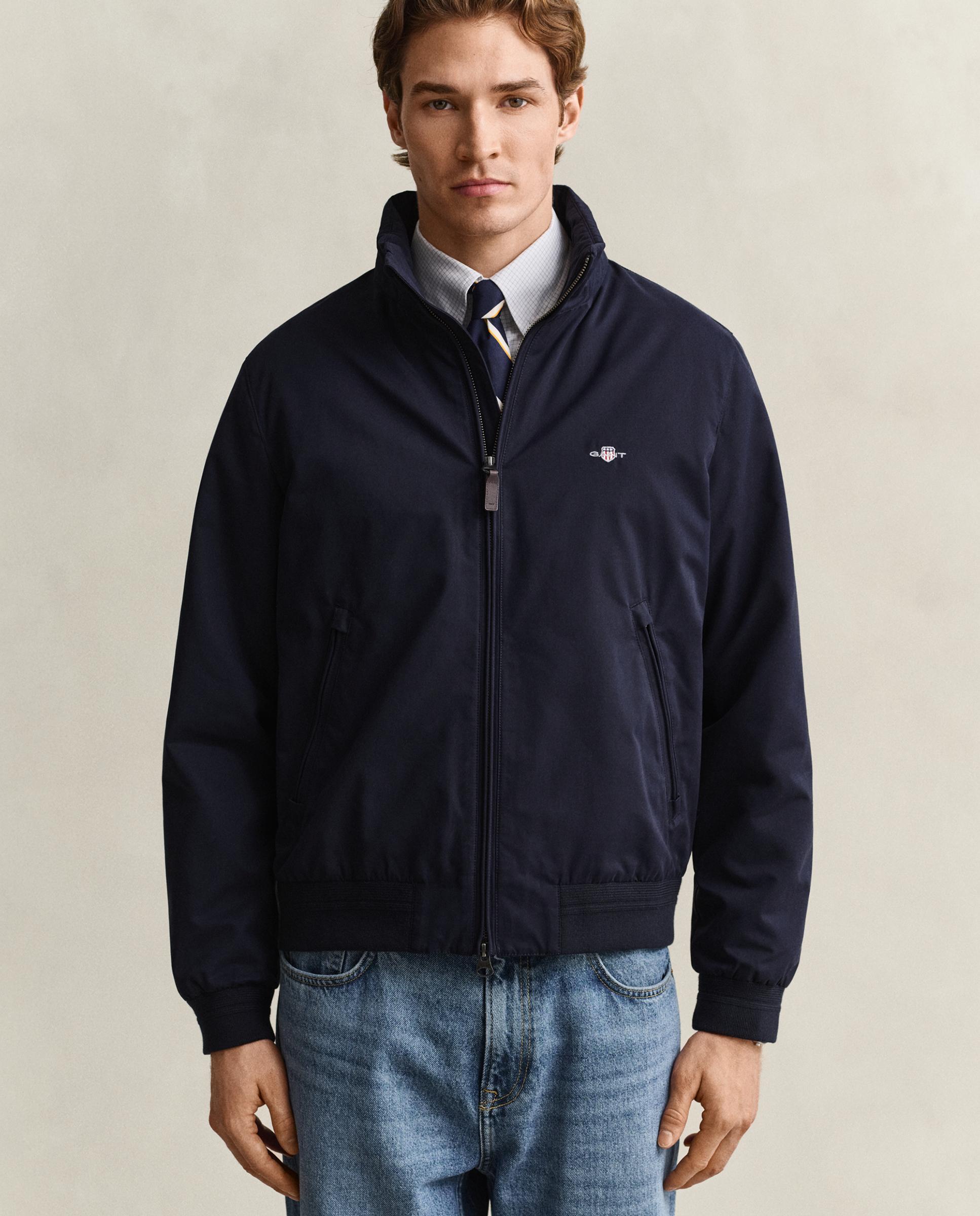 Imagen 0 de Chaqueta de hombre con cremallera y logo Azul