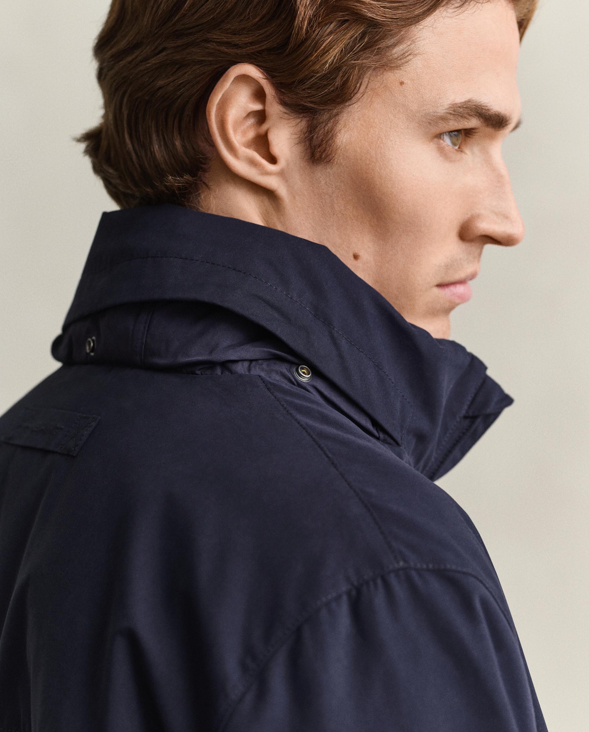 Chaqueta de hombre con cremallera y logo - Gant - Azul Azul-3