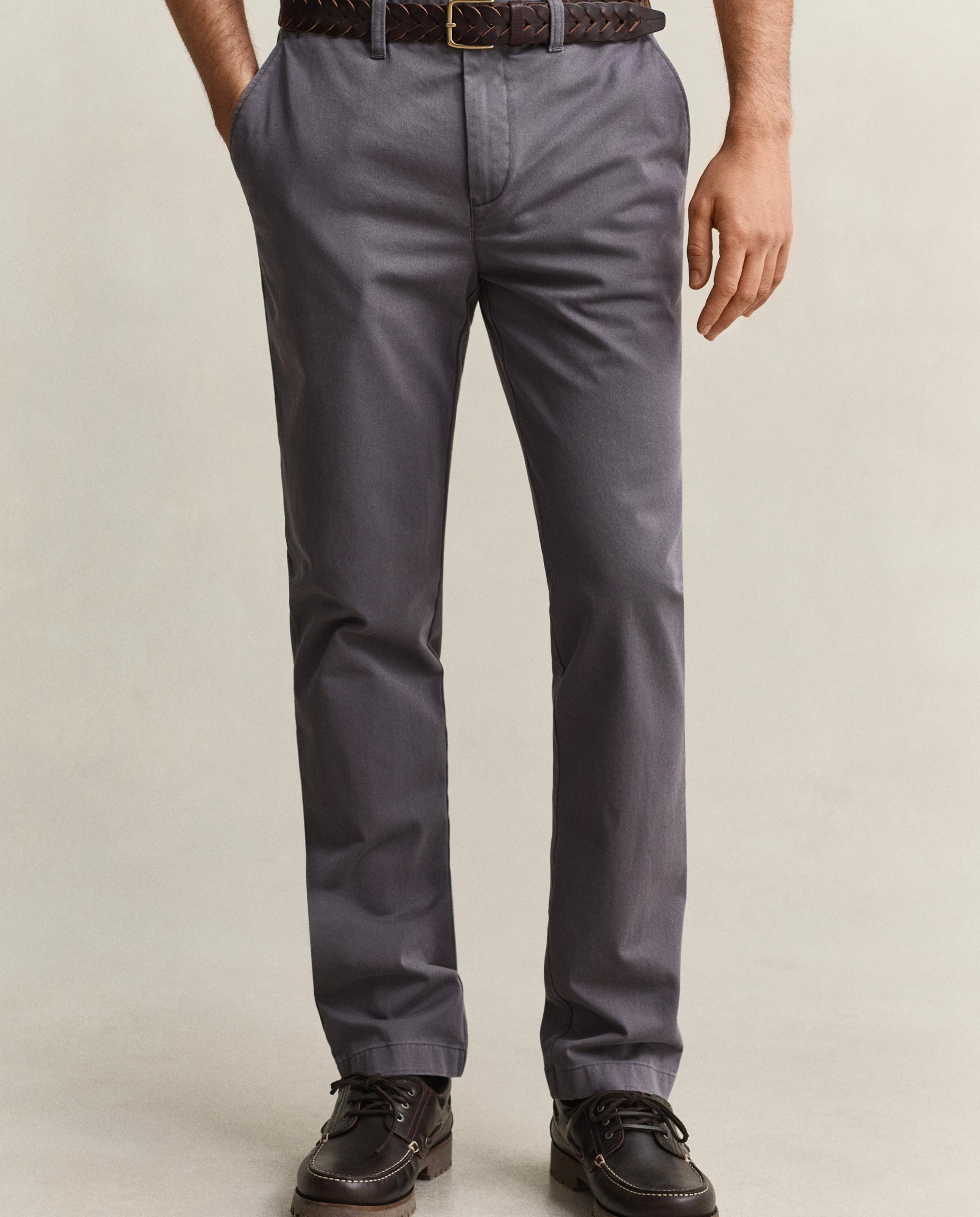 Chinos de hombre slim confort - Gant - Gris Gris-2
