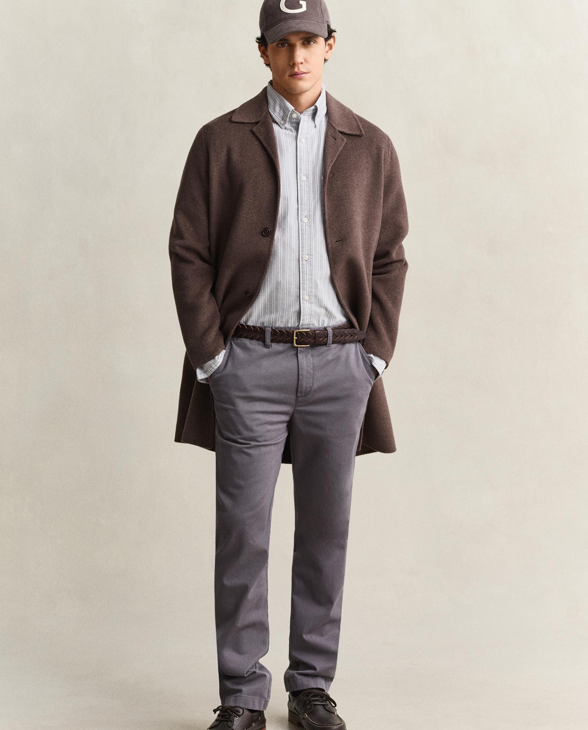 Chinos de hombre slim confort - Gant - Gris Gris-4