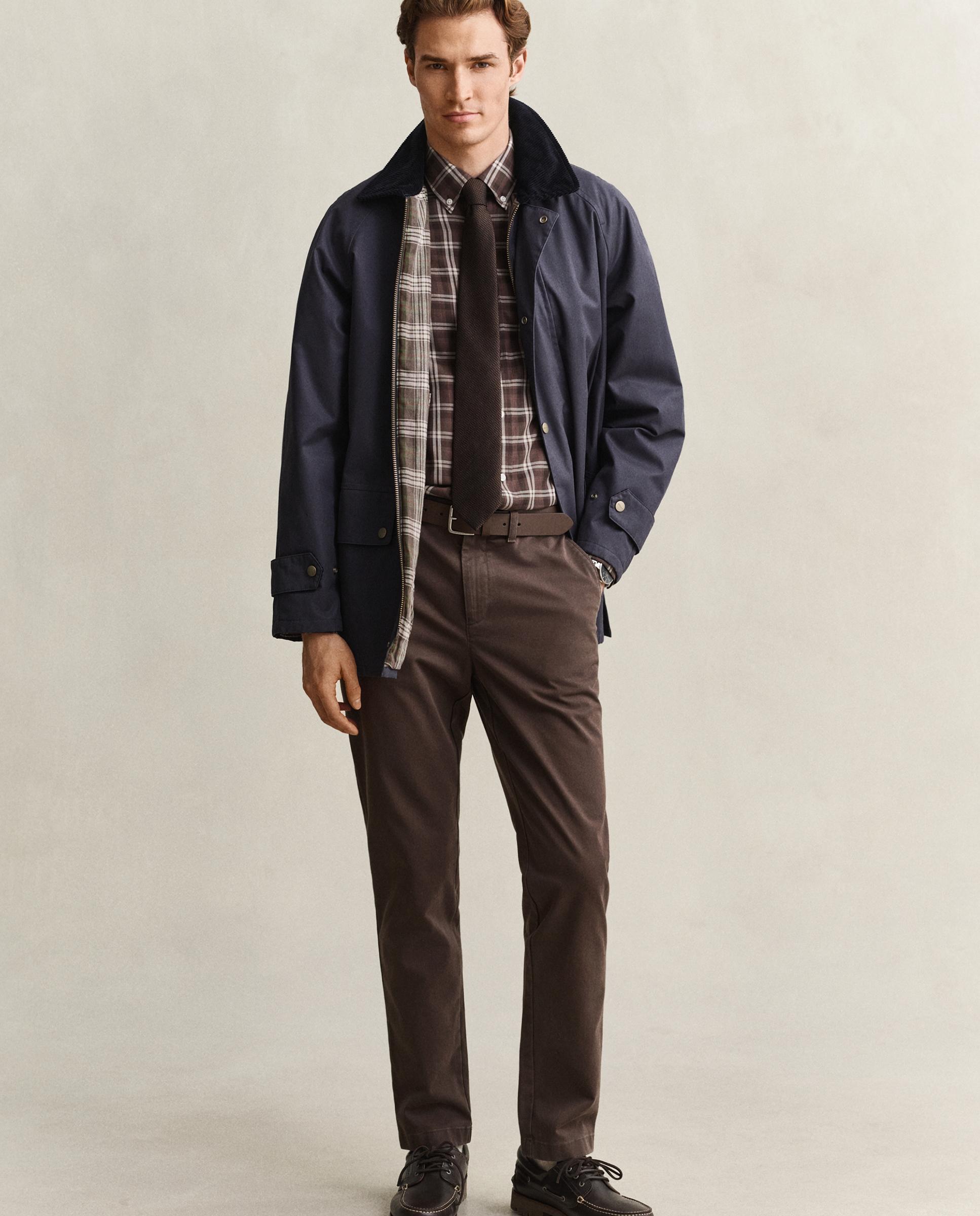 Chinos de hombre slim confort - Gant - Marrón Marrón-4