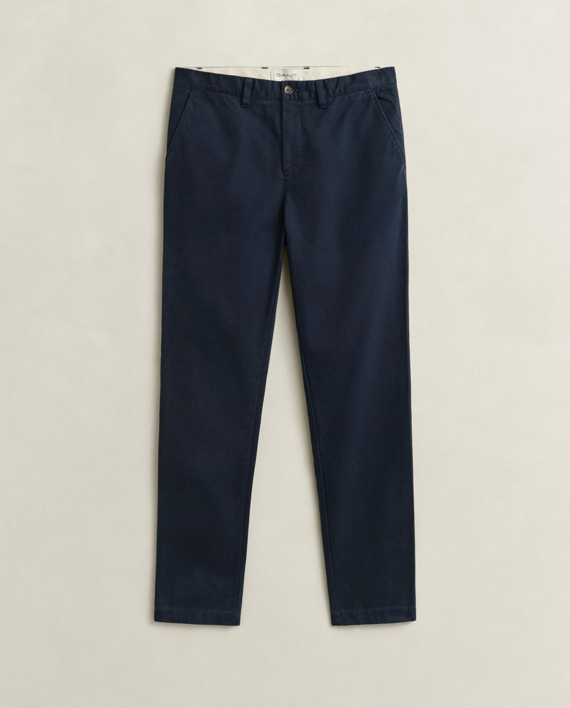 Chinos de hombre slim confort - Gant - Azul Azul-4