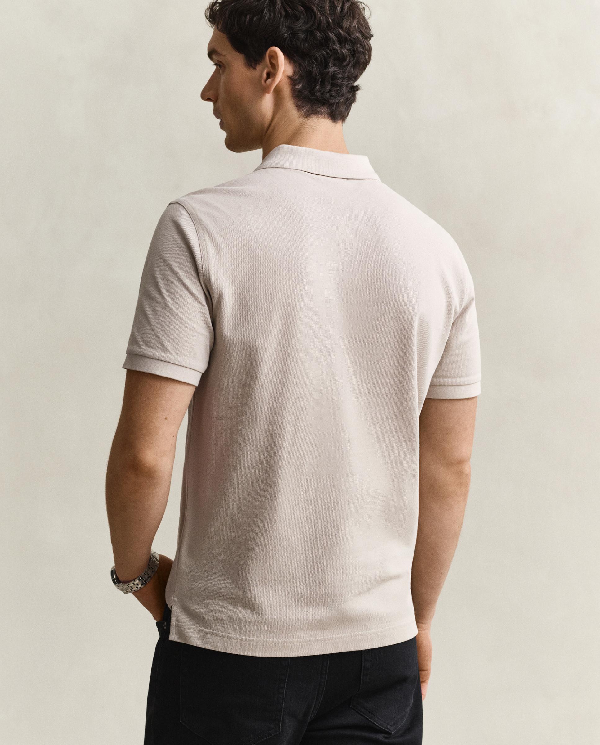 Polo de hombre de manga corta liso - Gant - Beige Beige-2