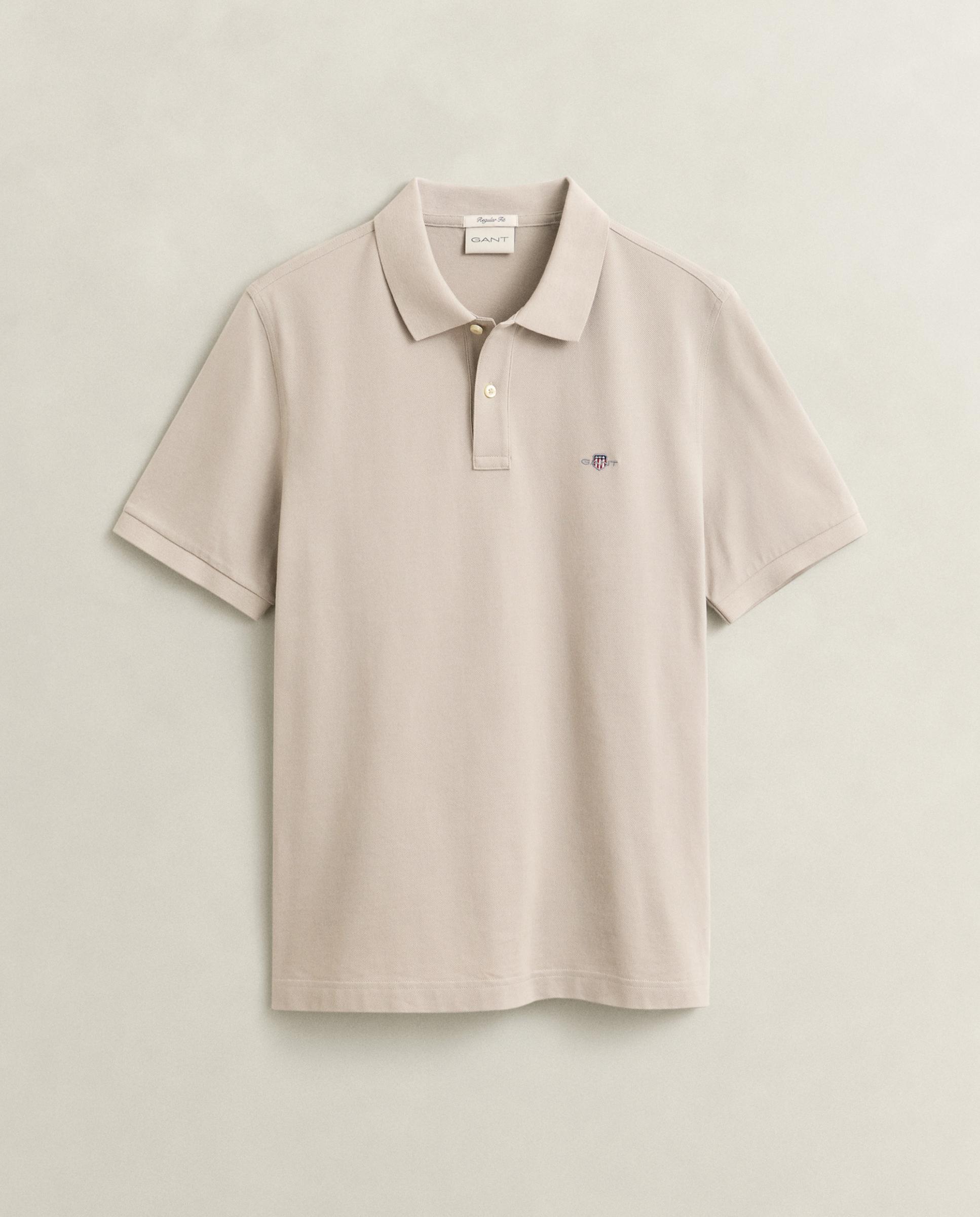 Polo de hombre de manga corta liso - Gant - Beige Beige-5