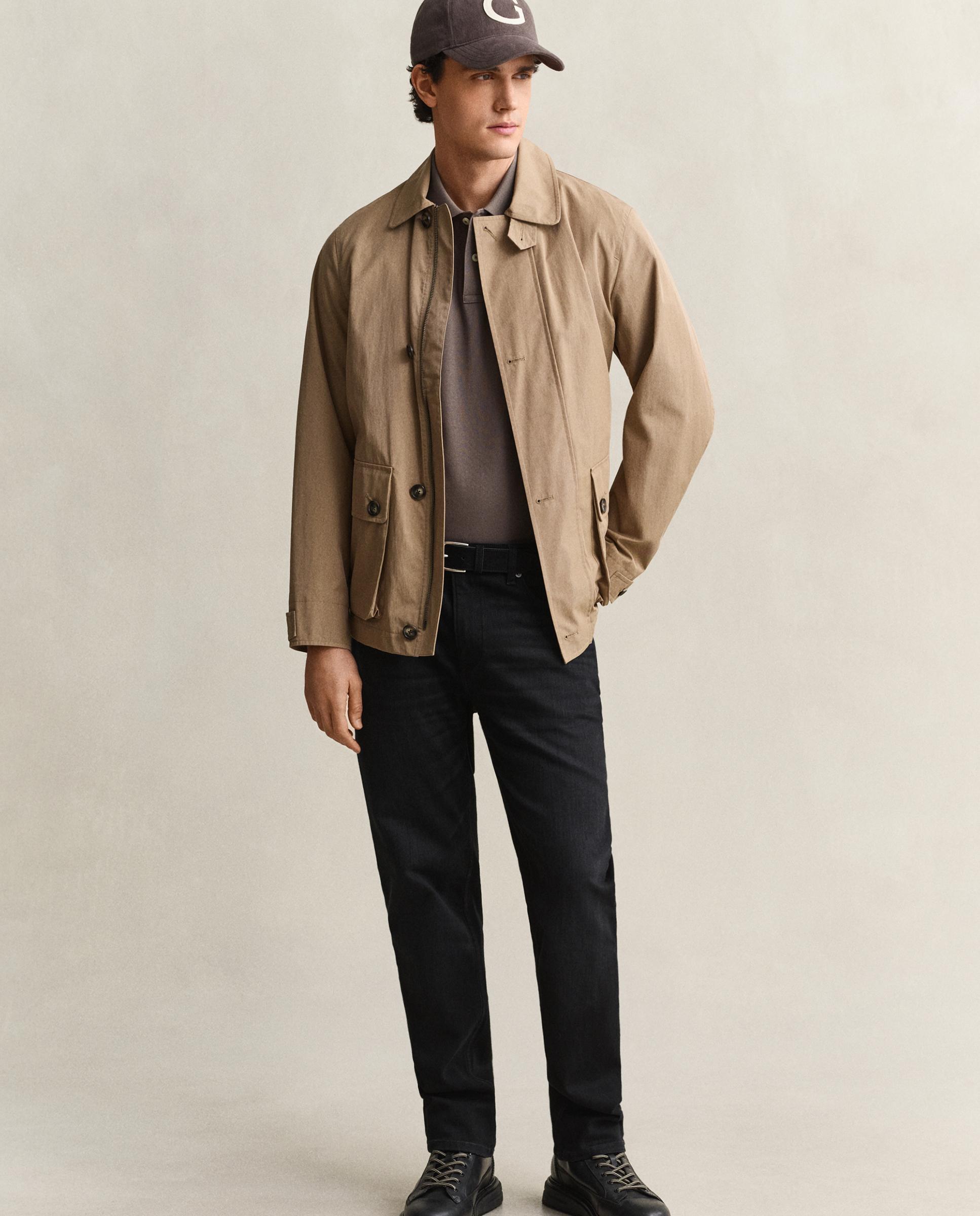 Polo de hombre de manga corta liso - Gant - Gris Gris-4