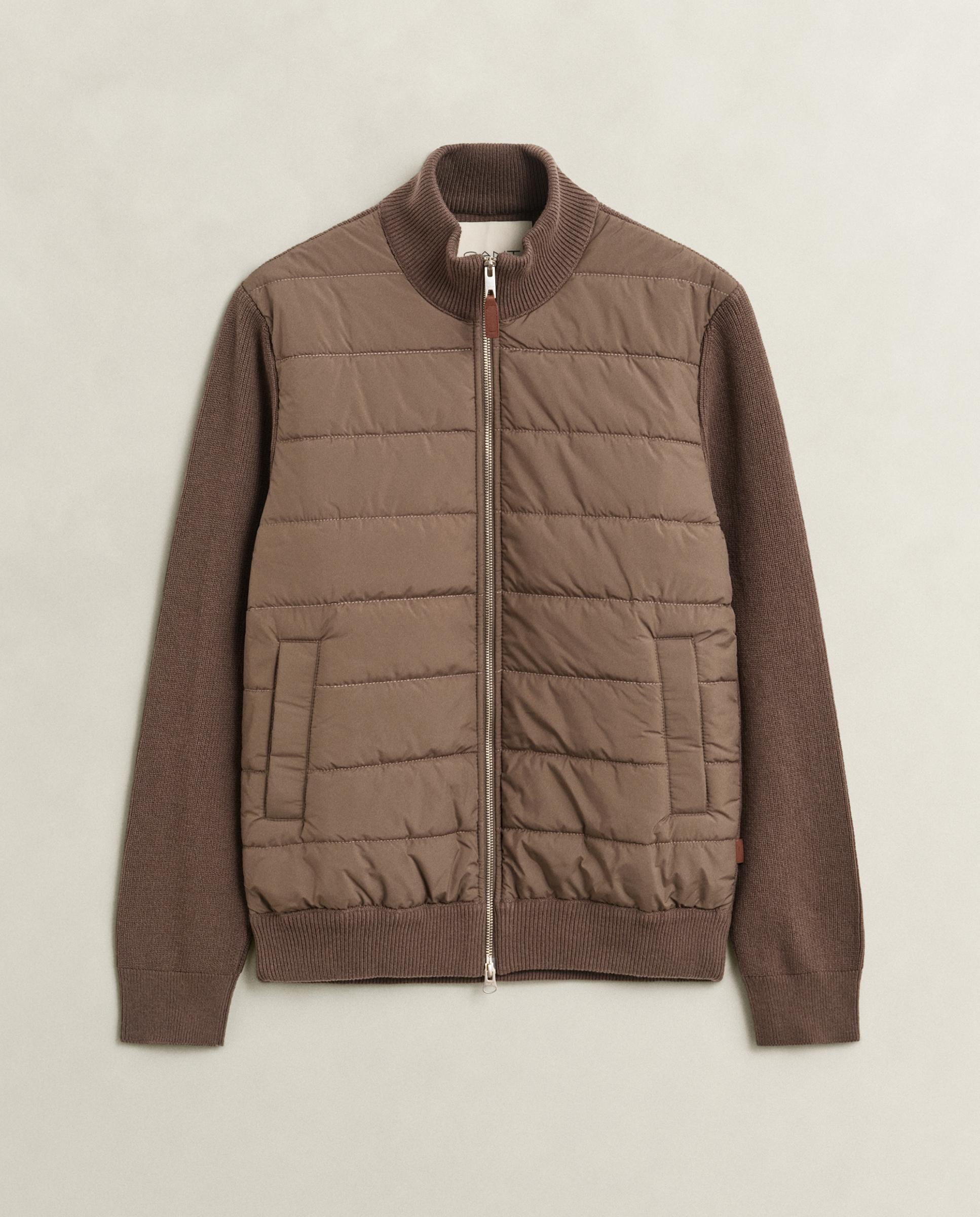 Chaqueta de hombre acolchada con cremallera - Gant - Gris Gris-5