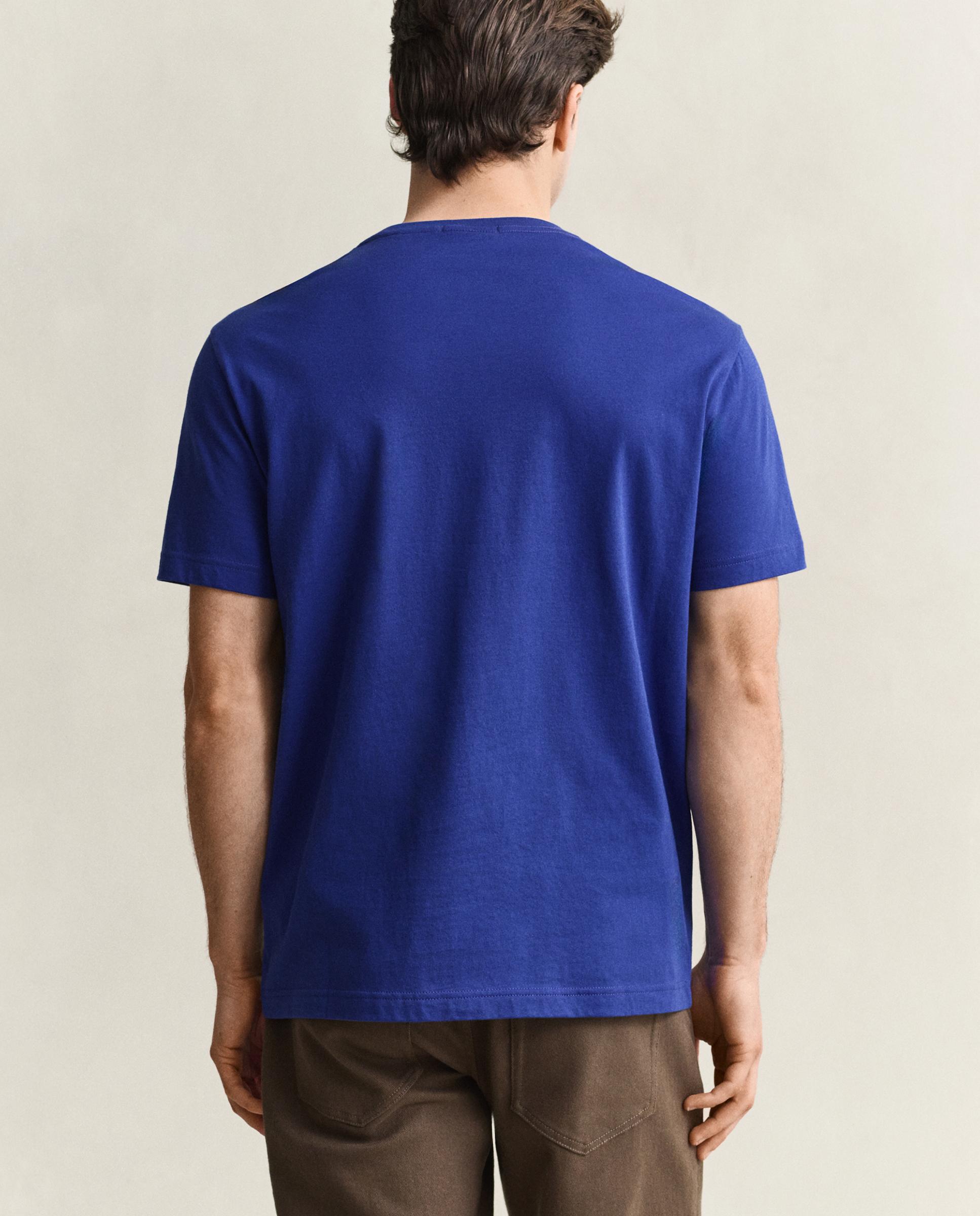Camiseta de hombre de manga corta con logo - Gant - Azul marino Azul marino-3