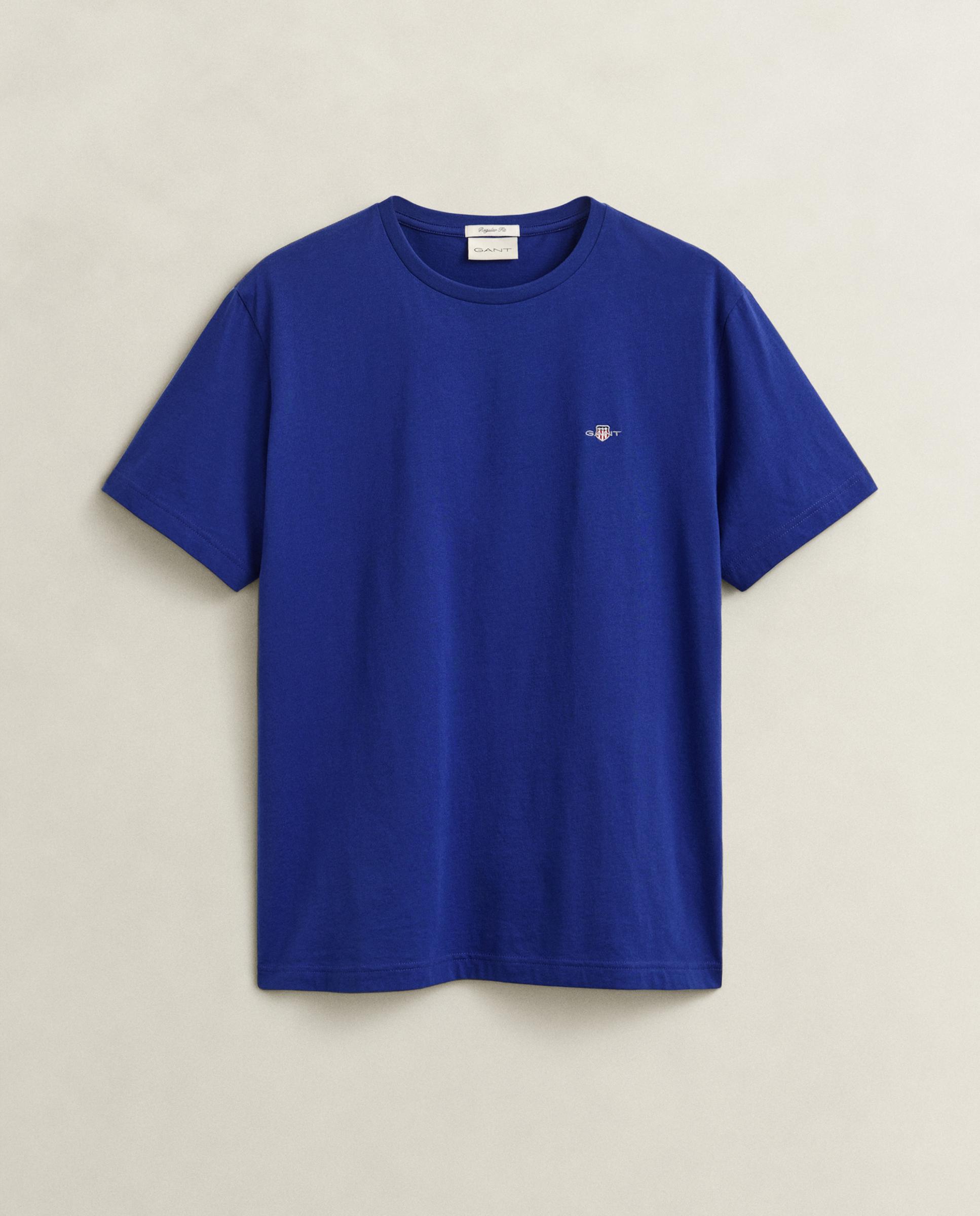 Camiseta de hombre de manga corta con logo - Gant - Azul marino Azul marino-5