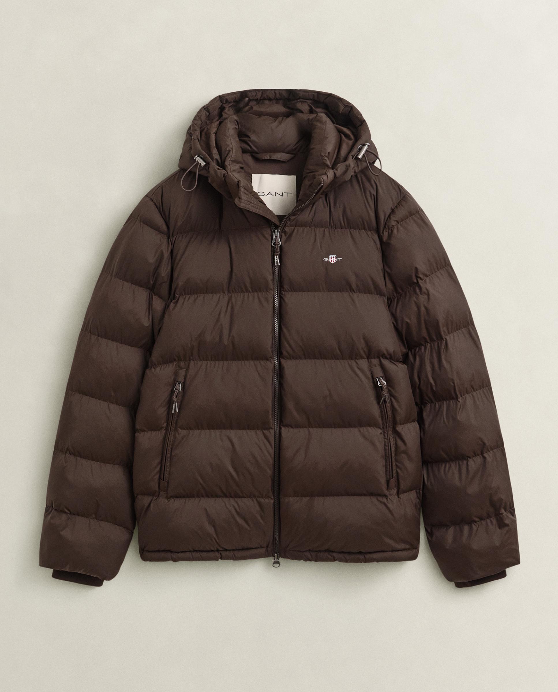 Plumifero de hombre impermeable con capucha - Gant - Marrón Marrón-4