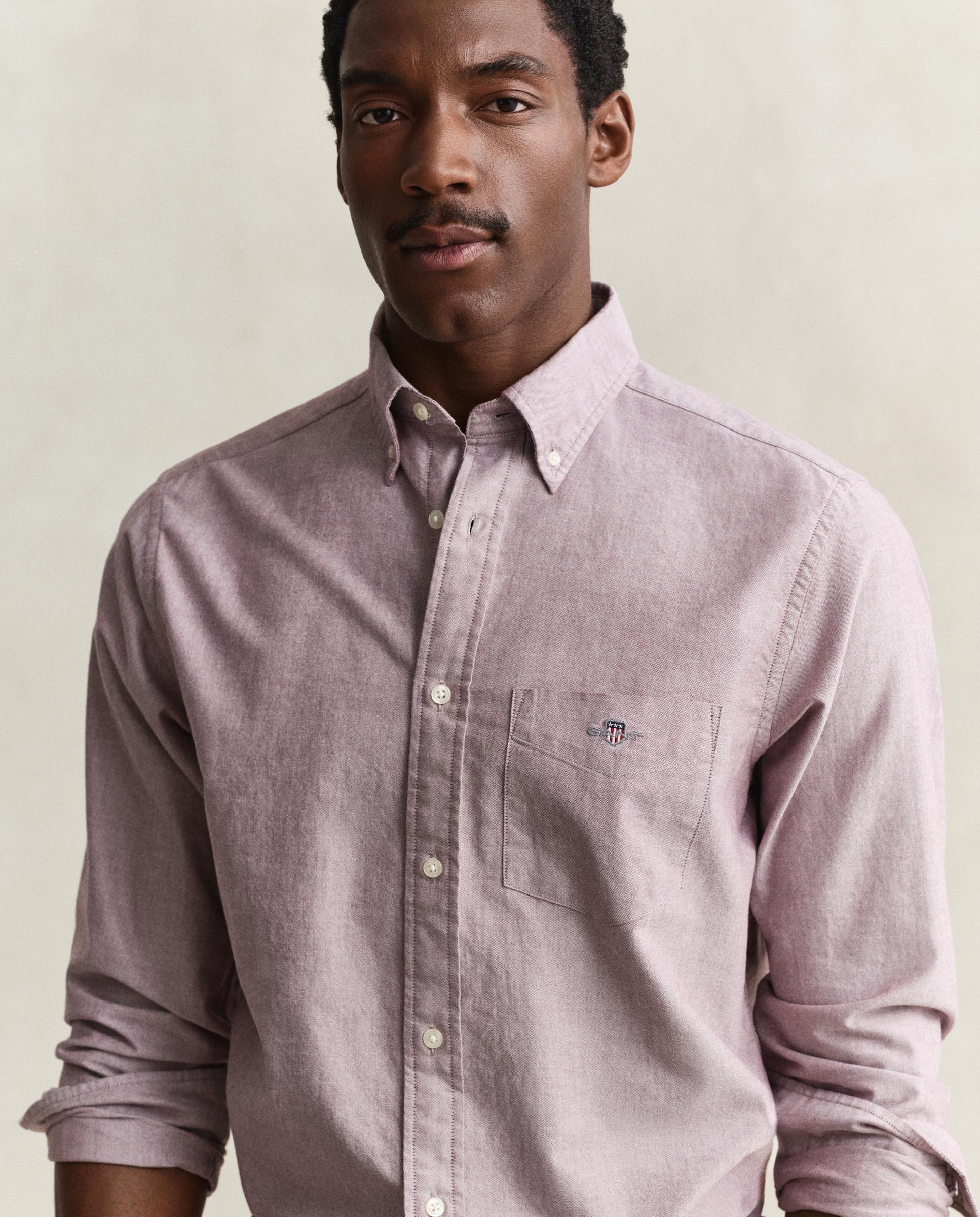 Camisa de hombre Oxford clásica Regular Fit - Gant - Granate Granate-2