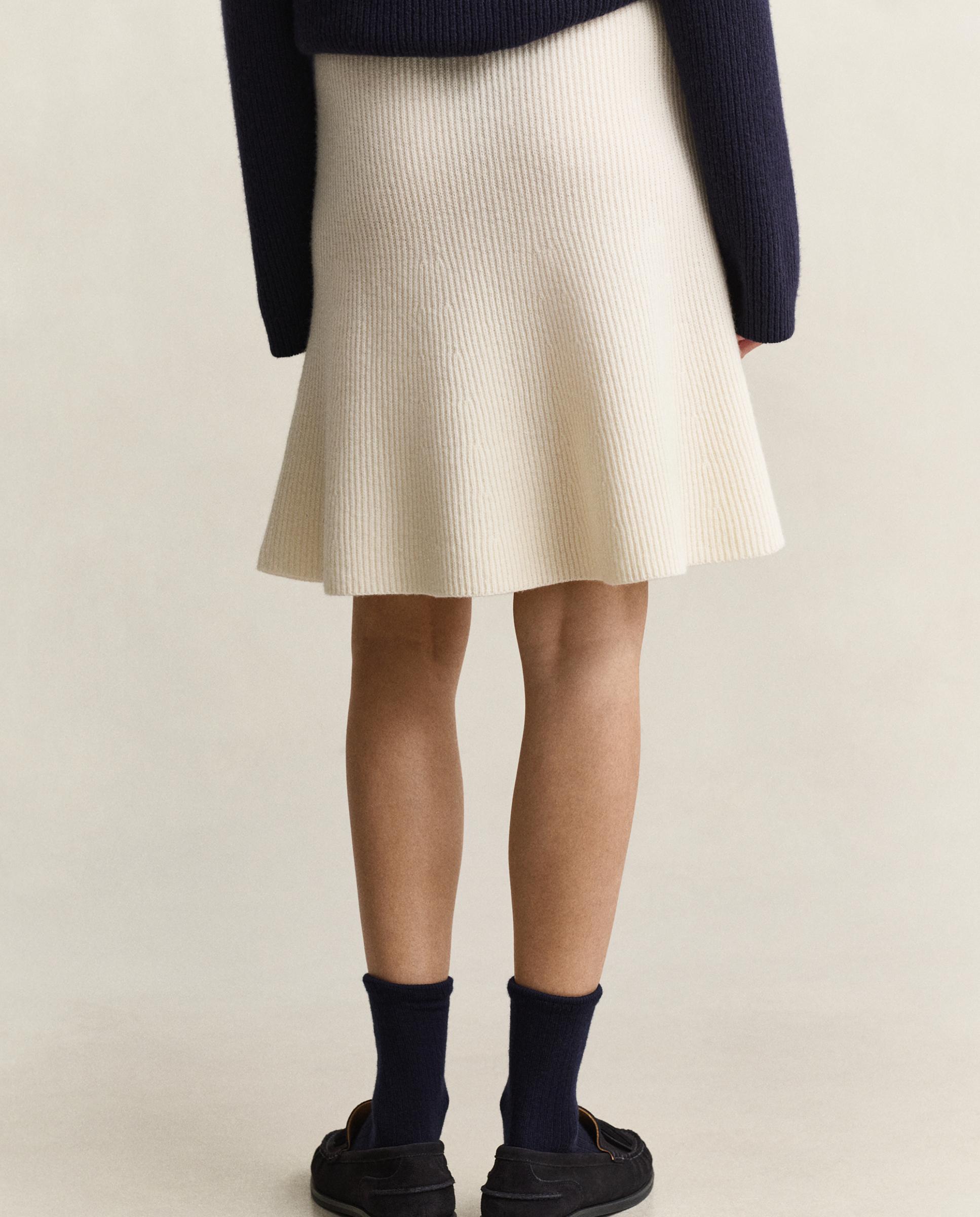 Falda corta de punto - Gant - Blanco Blanco-3