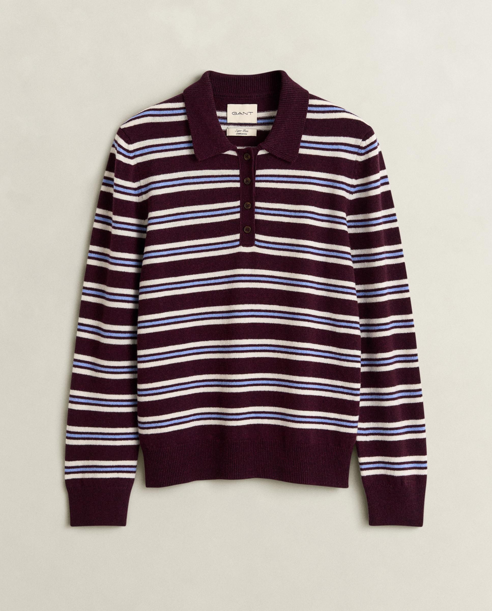 Jersey de mujer de manga larga a rayas - Gant - Rojo / Azul marino Rojo / Azul marino-1