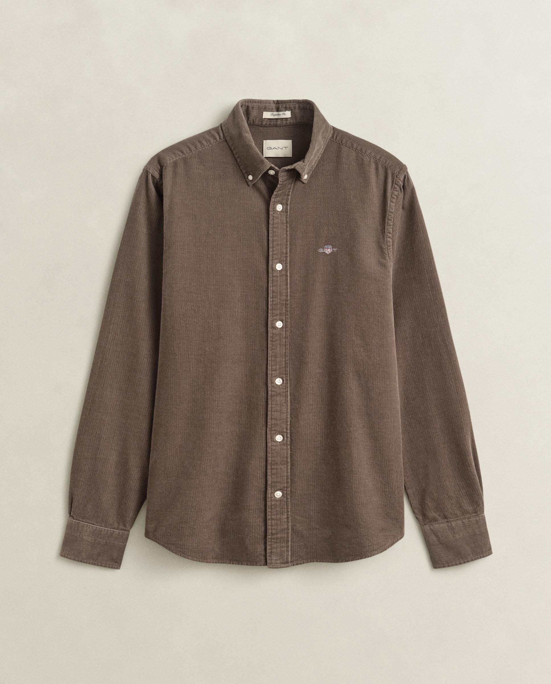 Imagen 4 de Camisa de hombre de pana con logo en el pecho - Gant - Topo Topo