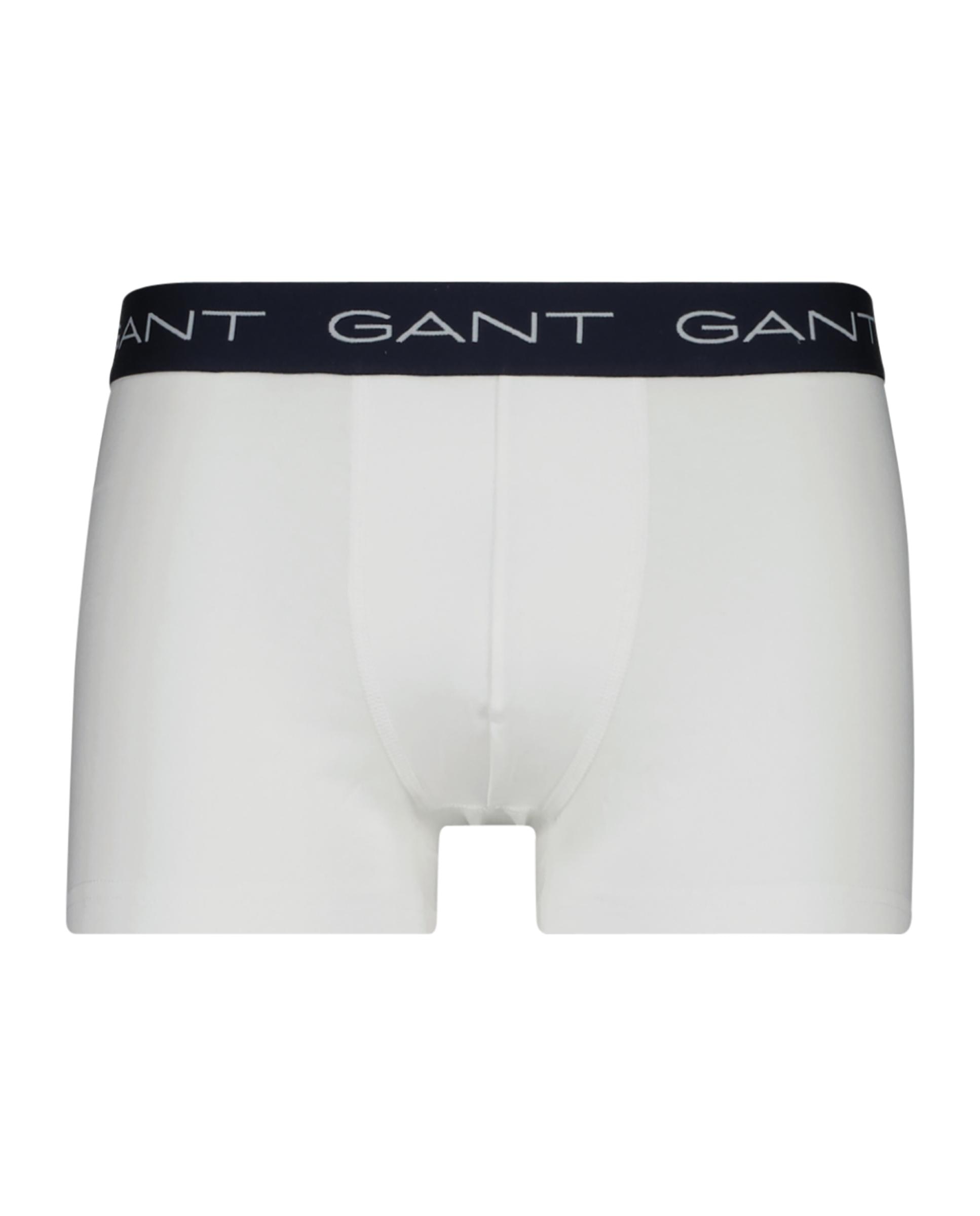 Pack de tres boxer de punto de hombre de algodón elásticos - Gant - Blanco Blanco-1