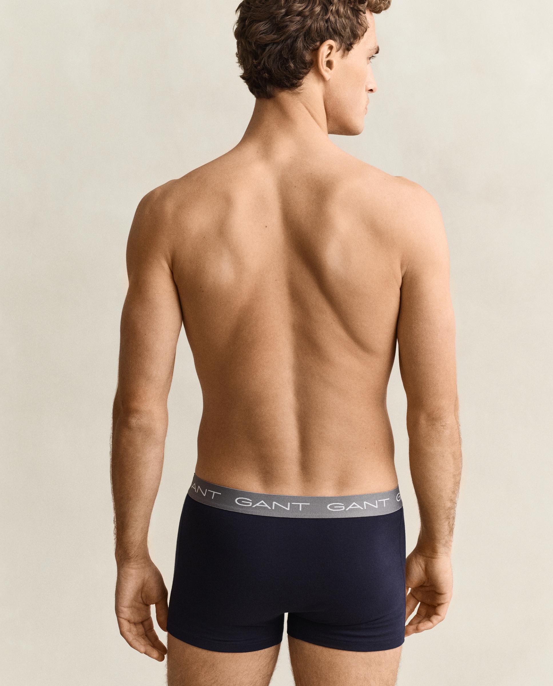 Pack de tres boxer de punto de hombre de algodón elásticos - Gant - Azul oscuro Azul oscuro-2