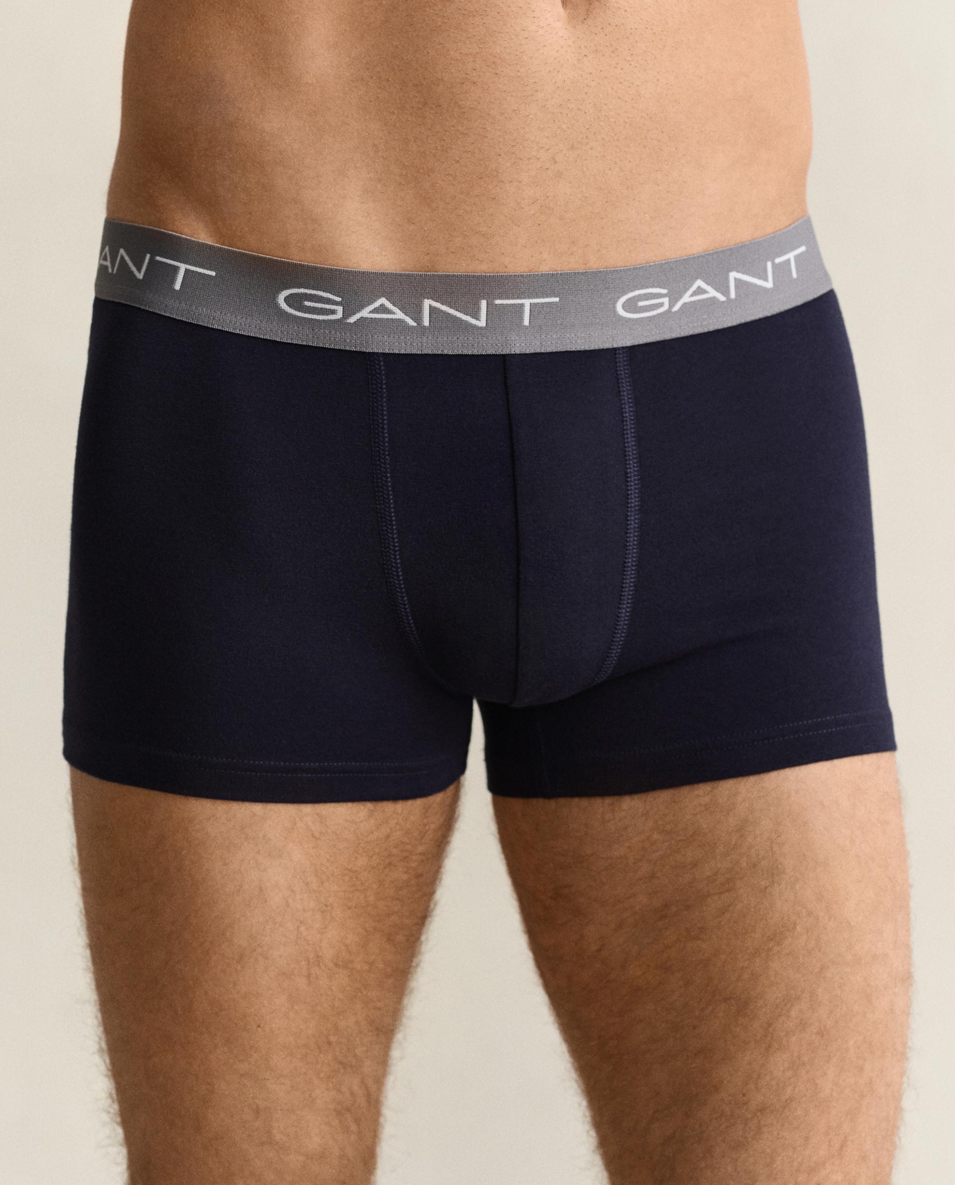 Pack de tres boxer de punto de hombre de algodón elásticos - Gant - Azul oscuro Azul oscuro-3