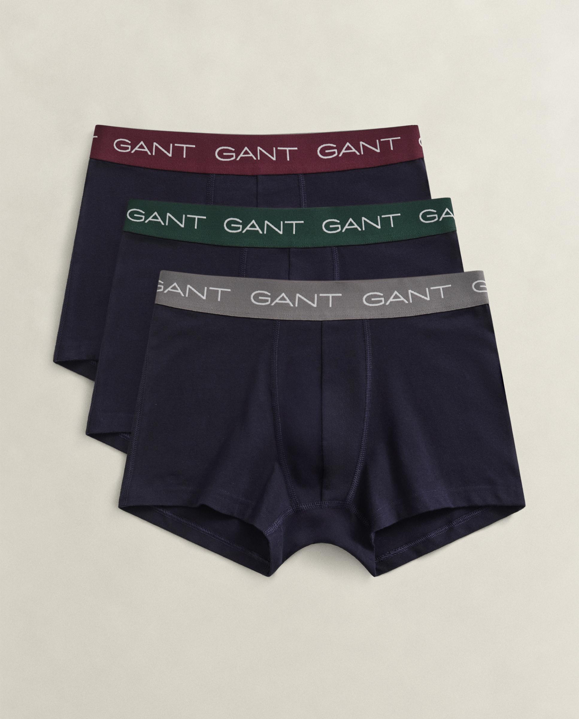 Pack de tres boxer de punto de hombre de algodón elásticos - Gant - Azul oscuro Azul oscuro-4