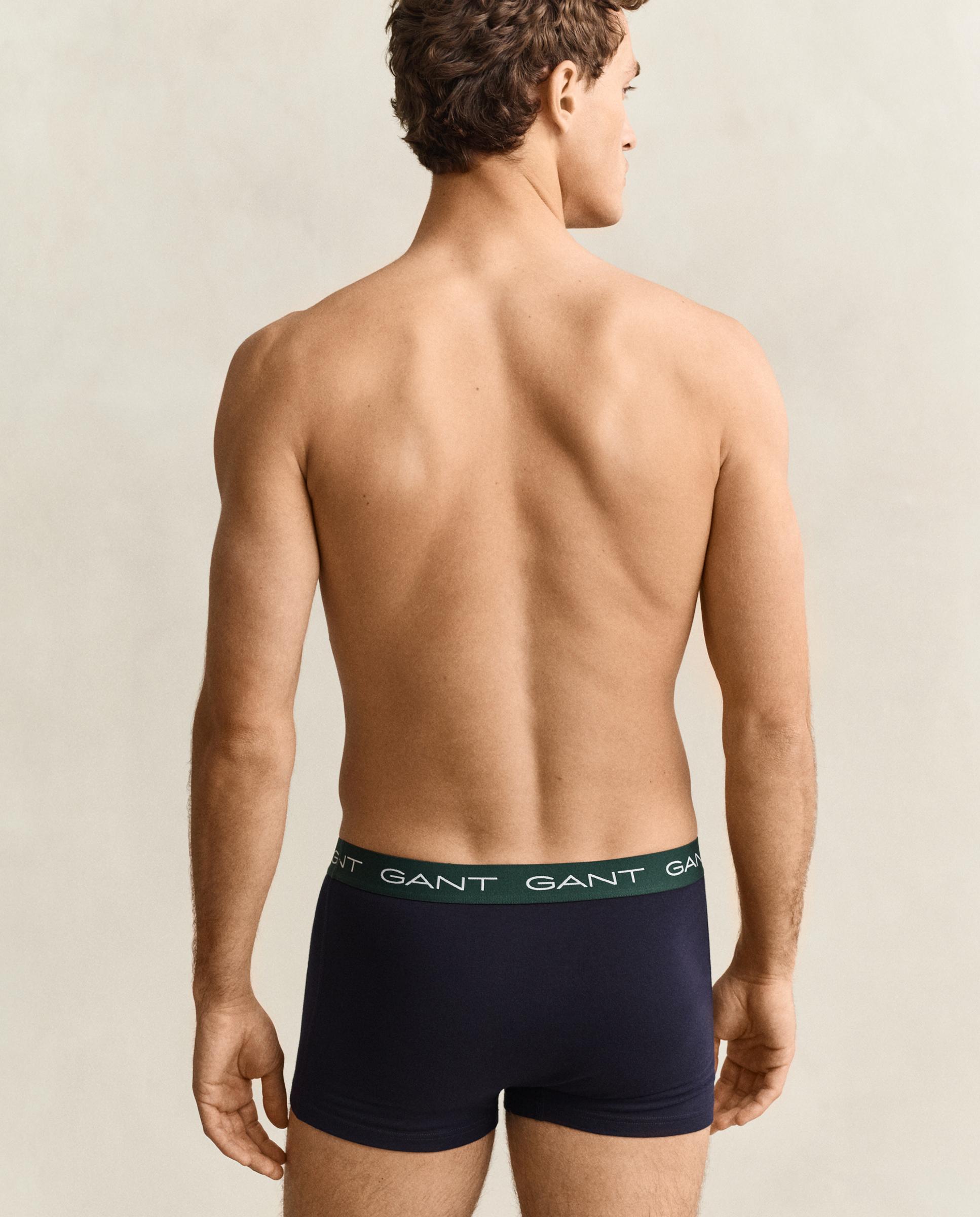 Pack de tres boxer de punto de hombre de algodón elásticos - Gant - Azul / Verde Azul / Verde-2