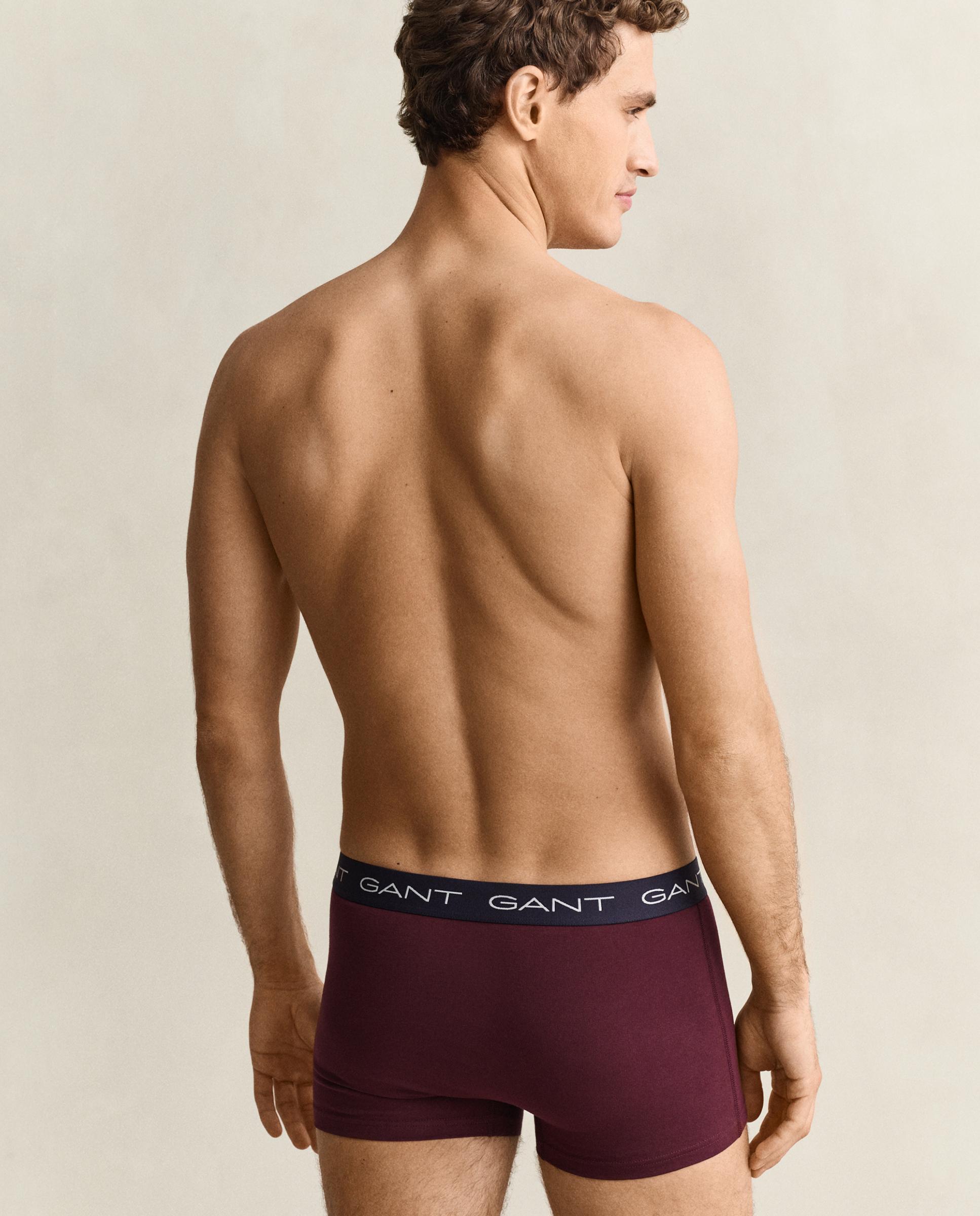 Pack de tres boxer de punto de hombre de algodón elásticos - Gant - Burdeos Burdeos-2